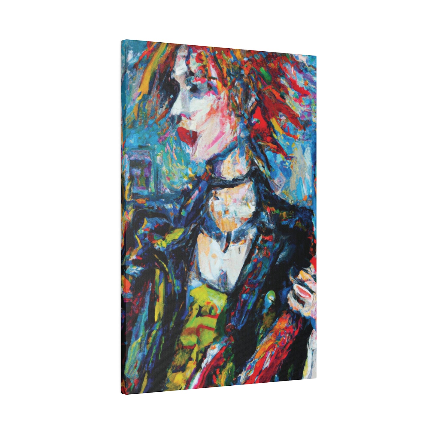 5997K - Rockstar Oil Painting Style Print | Poster | Home Decor | Wall Art | Music Art | Canvas