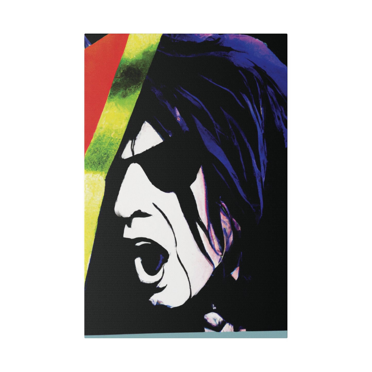 1890A - Rockstar Painting Print | Face | Abstract | Poster | Home Decor | Wall Art | Music Art | Canvas