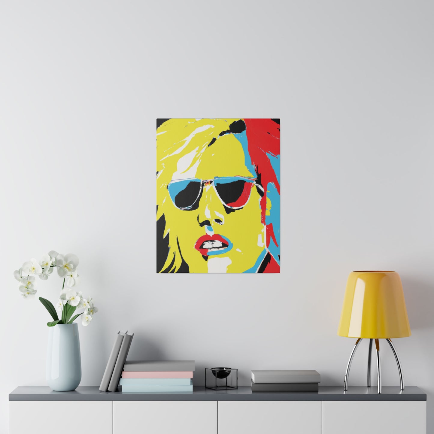 7436R - Rockstar Painting Print | Face | Abstract | Poster | Home Decor | Wall Art | Music Art | Canvas