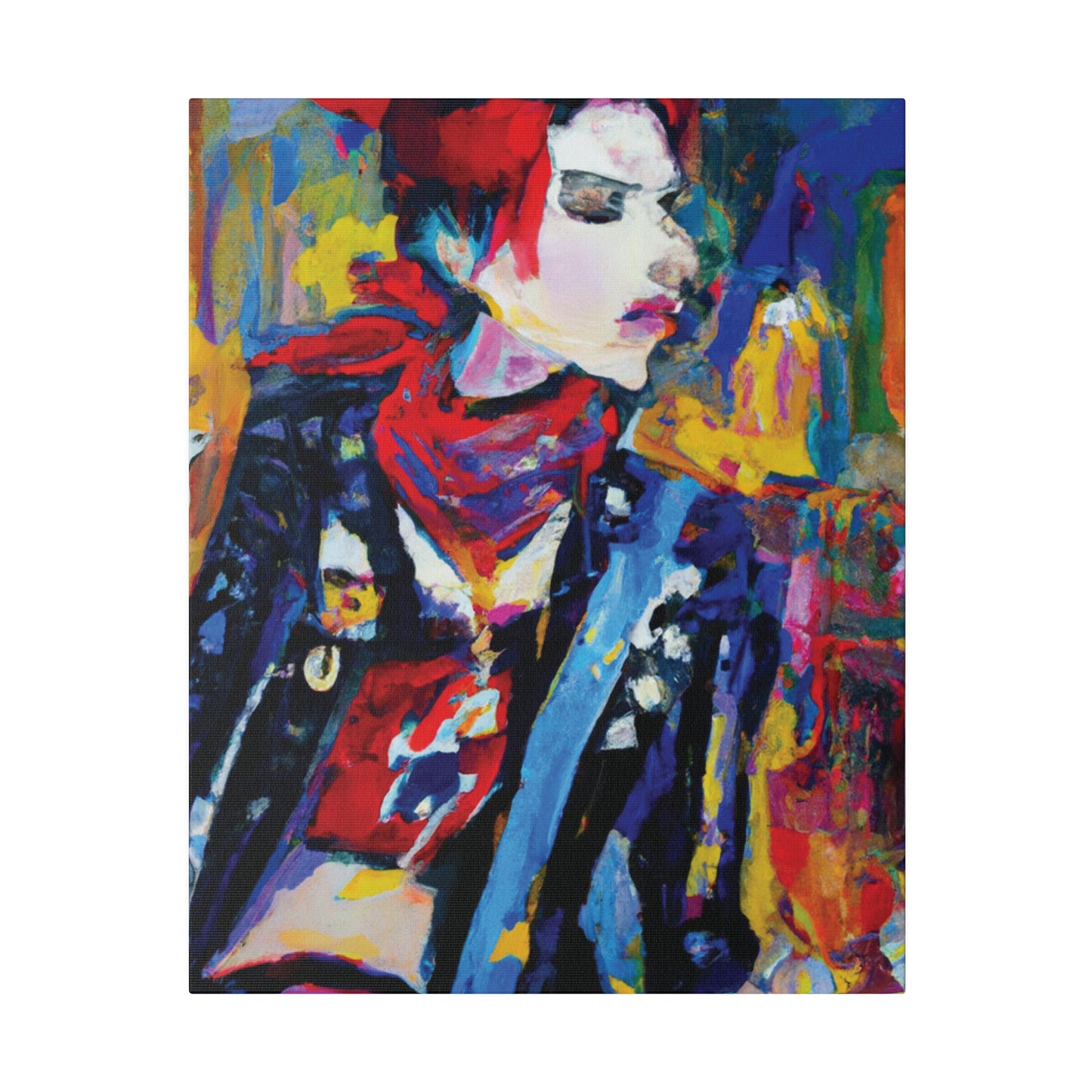 8996X - Rockstar Oil Painting Style Print | Poster | Home Decor | Wall Art | Music Art | Canvas