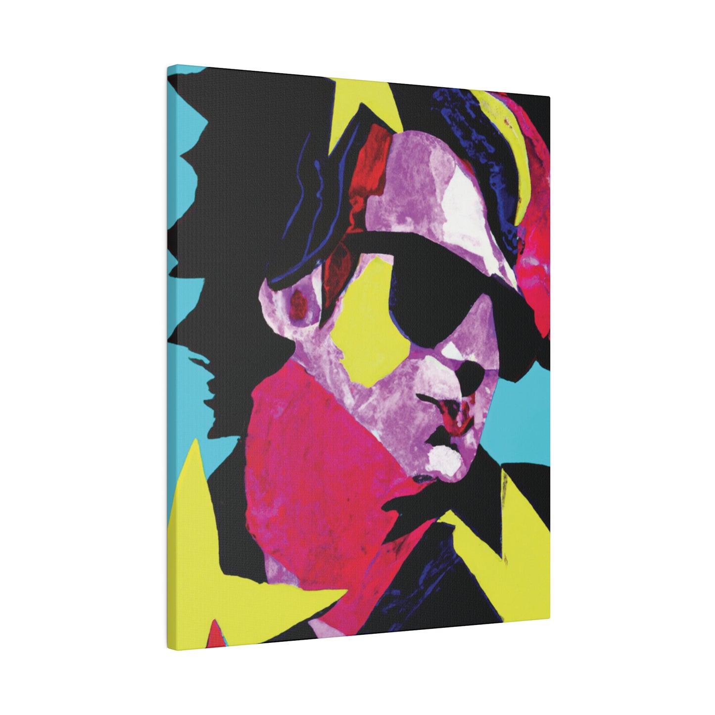 6749z - Rockstar Painting Print | Face | Abstract | Poster | Home Decor | Wall Art | Music Art | Canvas