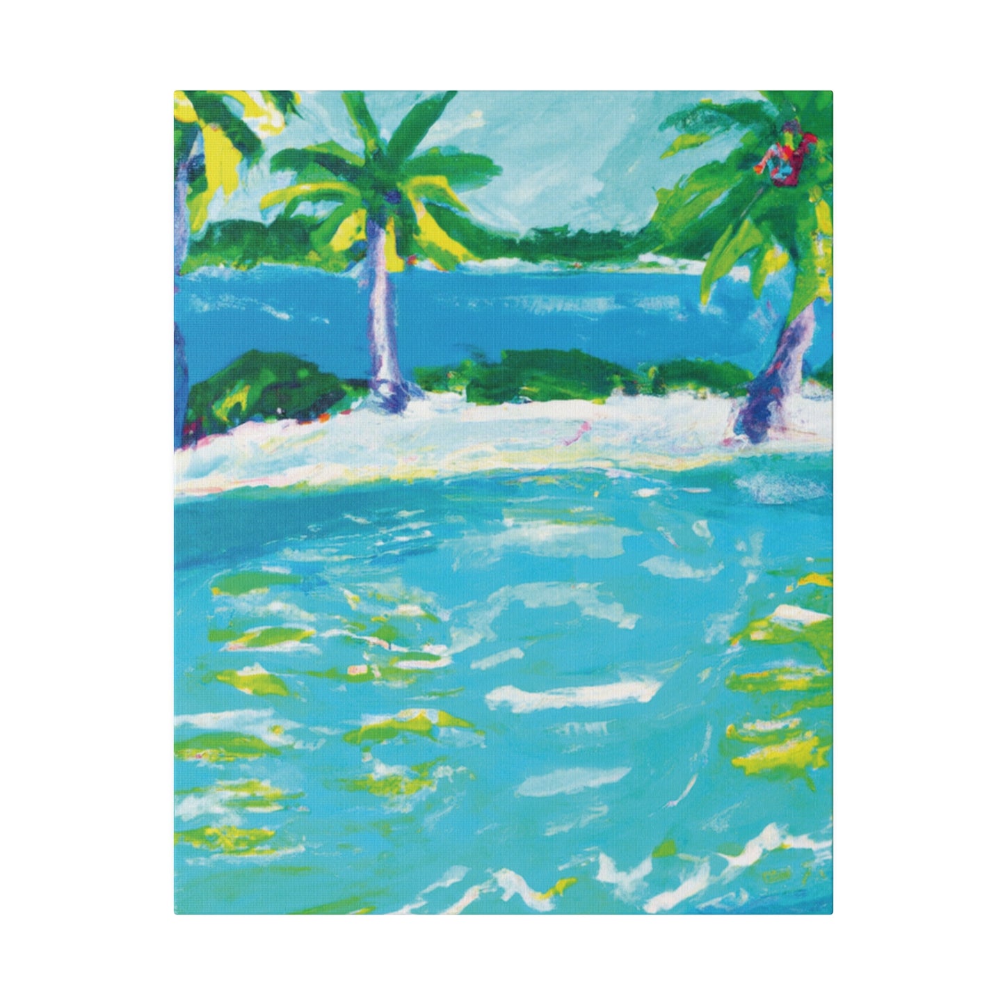 9256K - Bahamas Ocean Painting Print | Bahamas | Ocean | Beach | Poster | Home Decor | Wall Art | Canvas