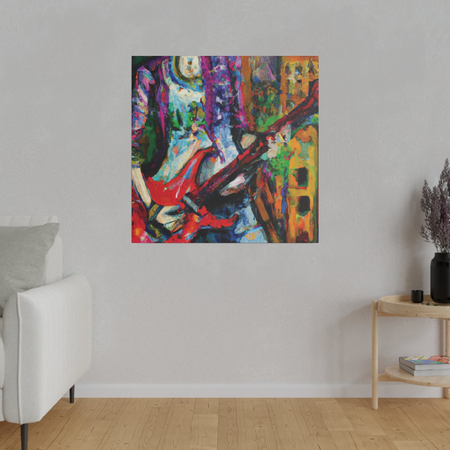 8263J - Rockstar Oil Painting Style Print | Poster | Home Decor | Wall Art | Music Art | Canvas