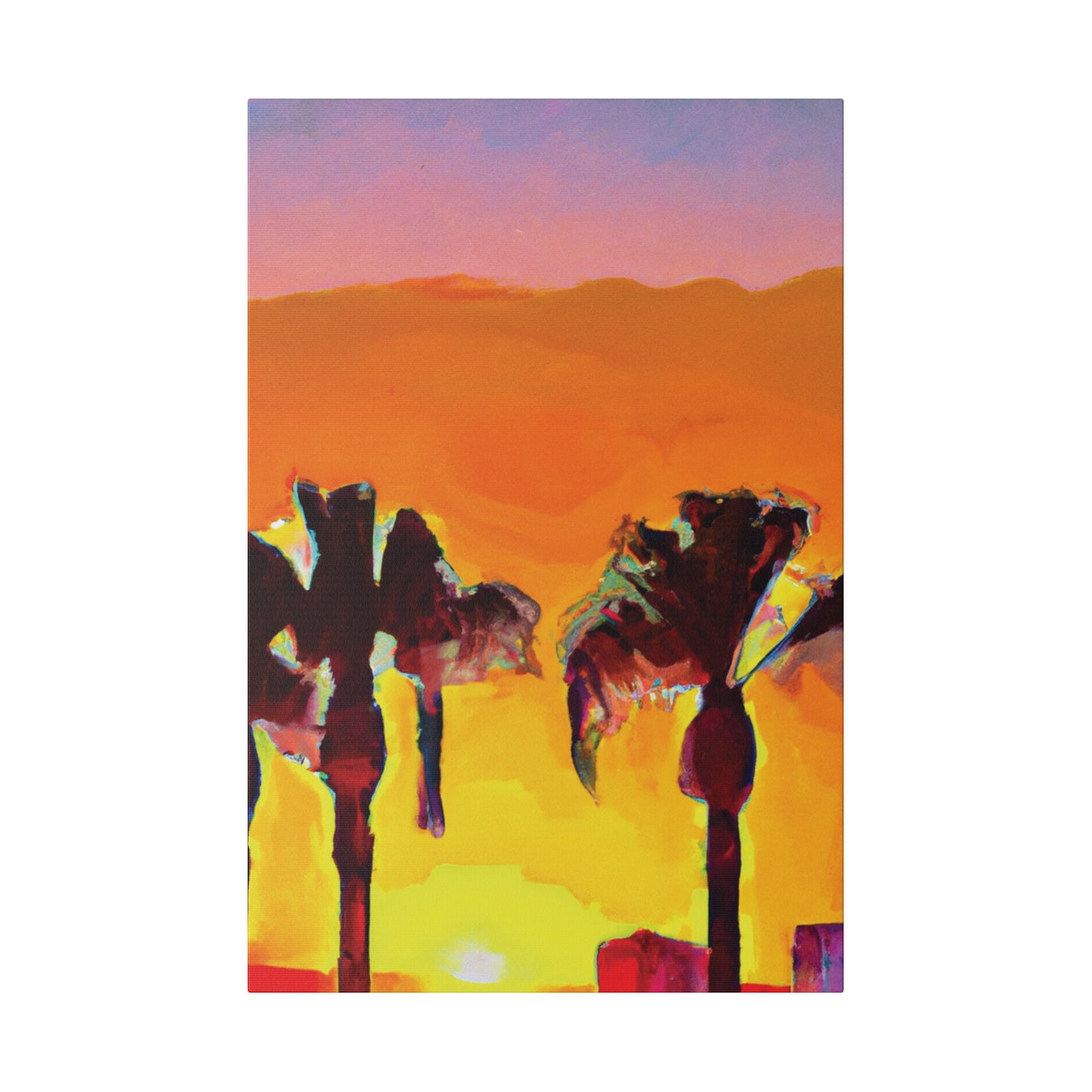 9347V - Miami Beach Sunset Painting Print | Miami | Beach | Sunset | Poster | Home Decor | Wall Art | Canvas