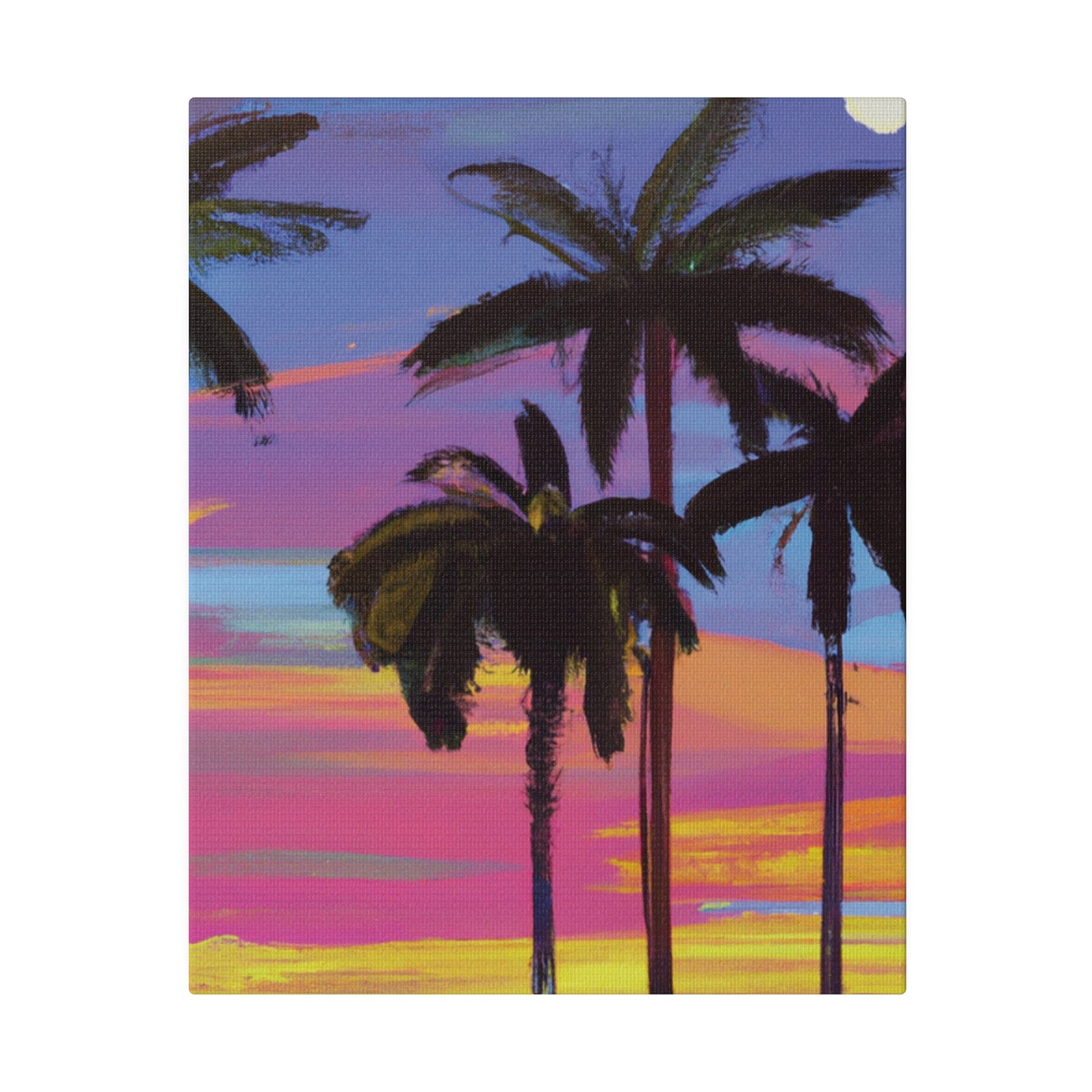 4360Y - Miami Beach Sunset Painting Print | Miami | Beach | Sunset | Poster | Home Decor | Wall Art | Canvas