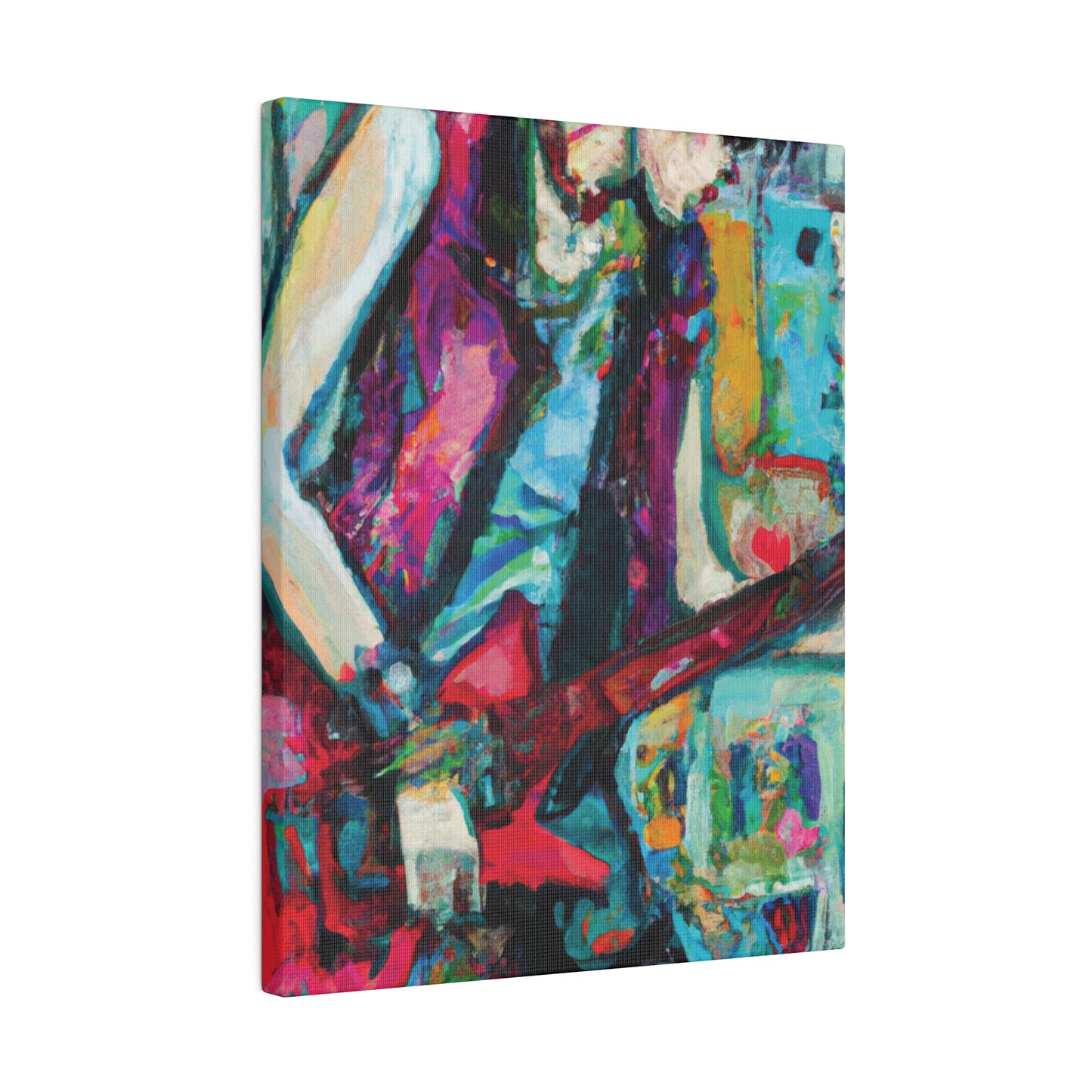 8398K - Rockstar Oil Painting Style Print | Poster | Home Decor | Wall Art | Music Art | Canvas