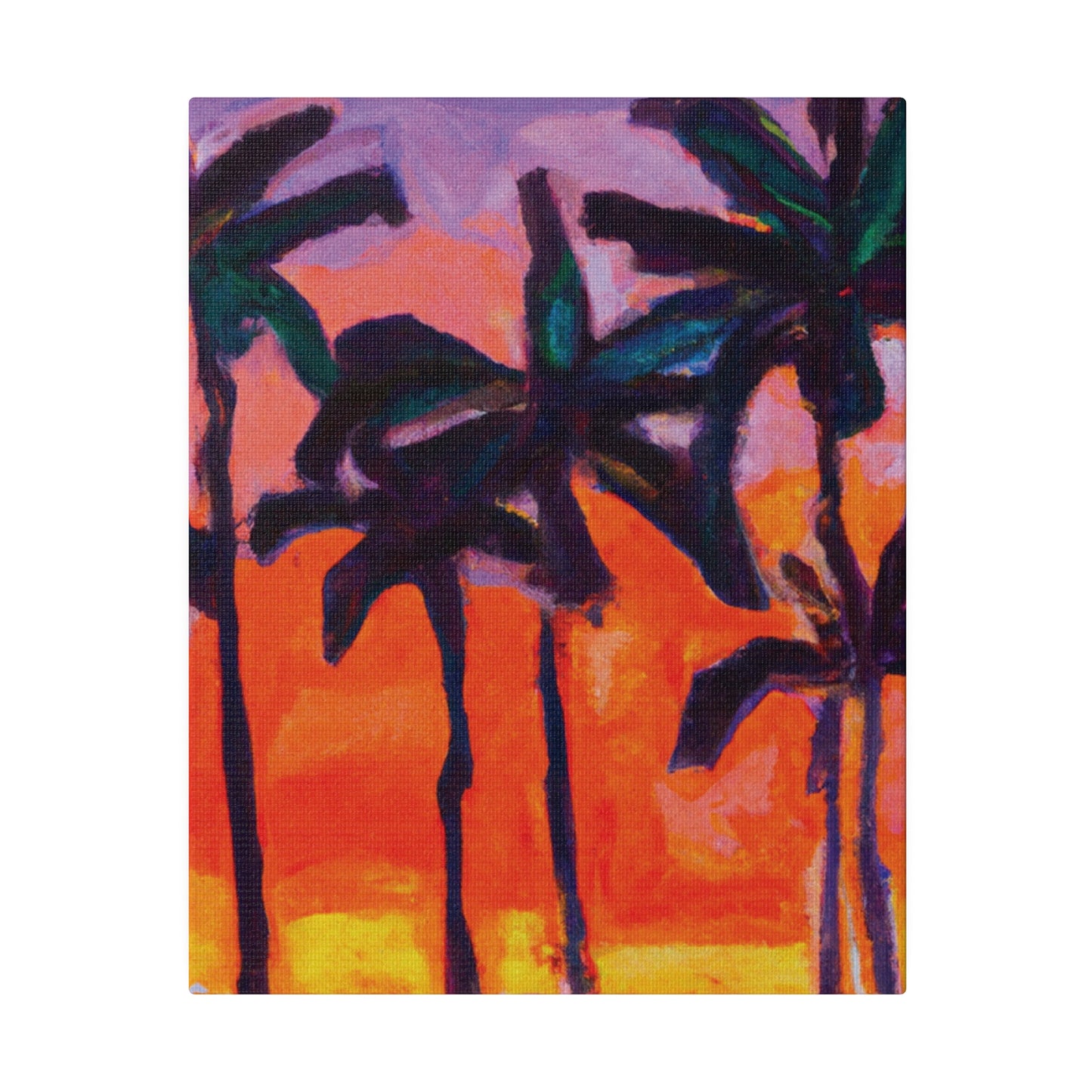 5618V - Miami Beach Sunset Painting Print | Miami | Beach | Sunset | Poster | Home Decor | Wall Art | Canvas