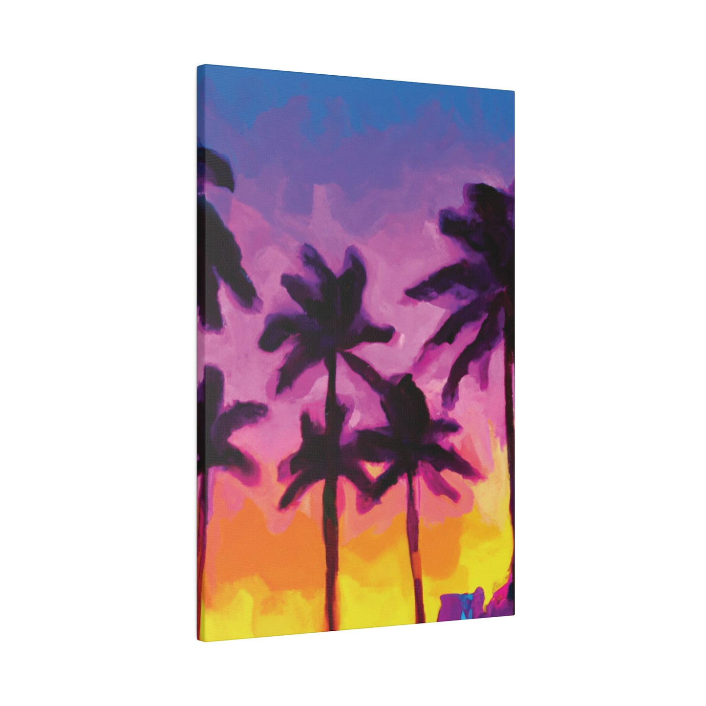 7395T - Miami Beach Sunset Painting Print | Miami | Beach | Sunset | Poster | Home Decor | Wall Art | Canvas