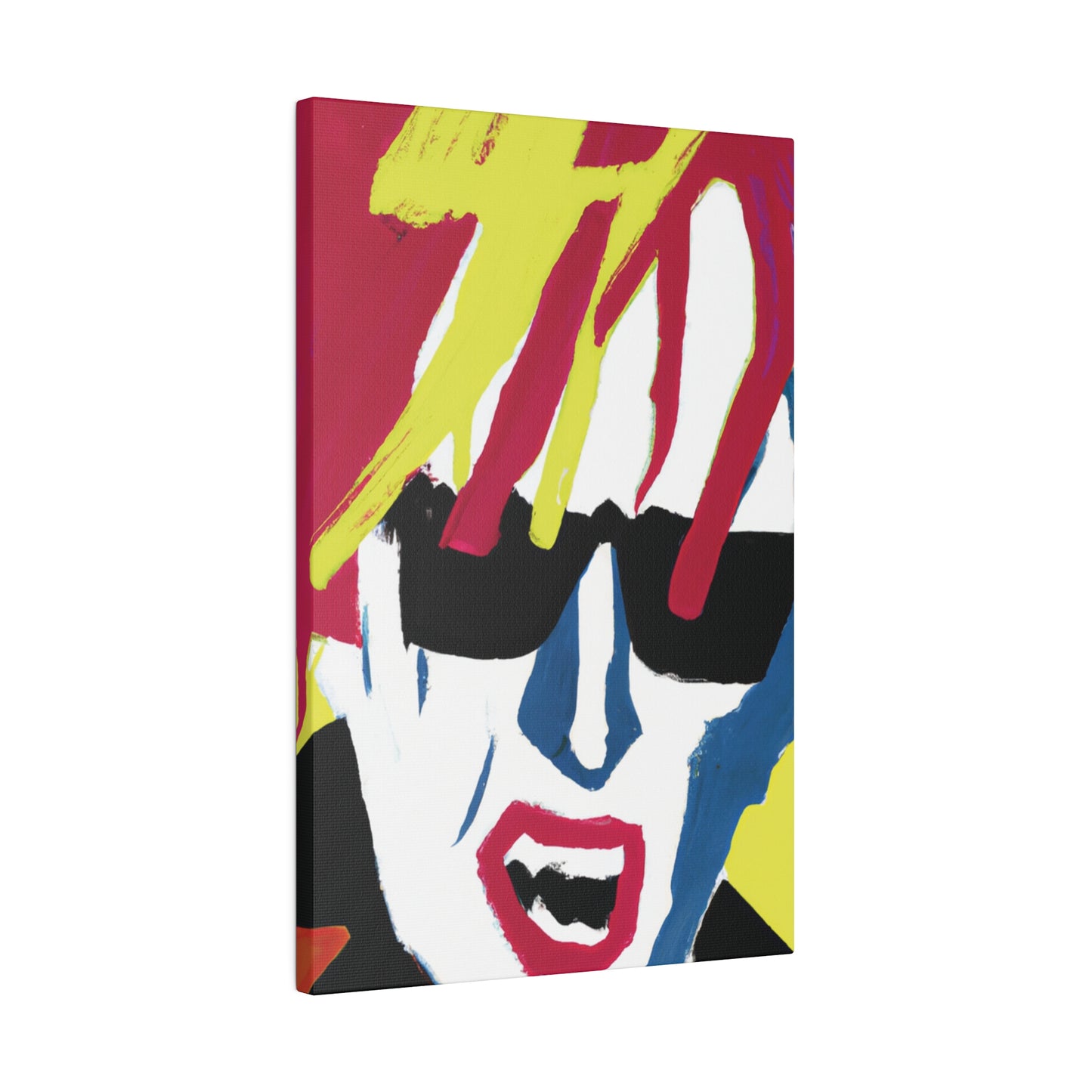 4532N - Rockstar Painting Print | Face | Abstract | Poster | Home Decor | Wall Art | Music Art | Canvas