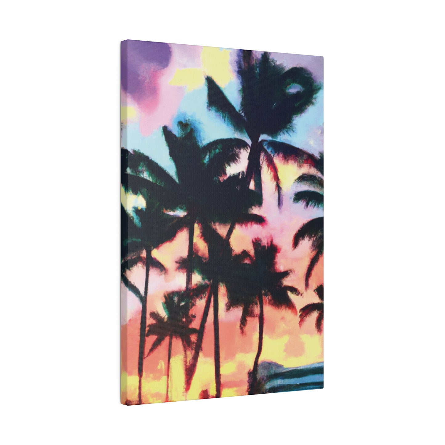 5231V - Miami Beach Sunset Painting Print | Miami | Beach | Sunset | Poster | Home Decor | Wall Art | Canvas