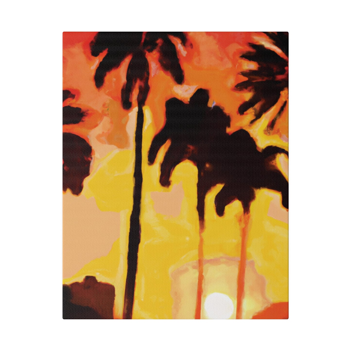 3259B - Miami Beach Sunset Painting Print | Miami | Beach | Sunset | Poster | Home Decor | Wall Art | Canvas