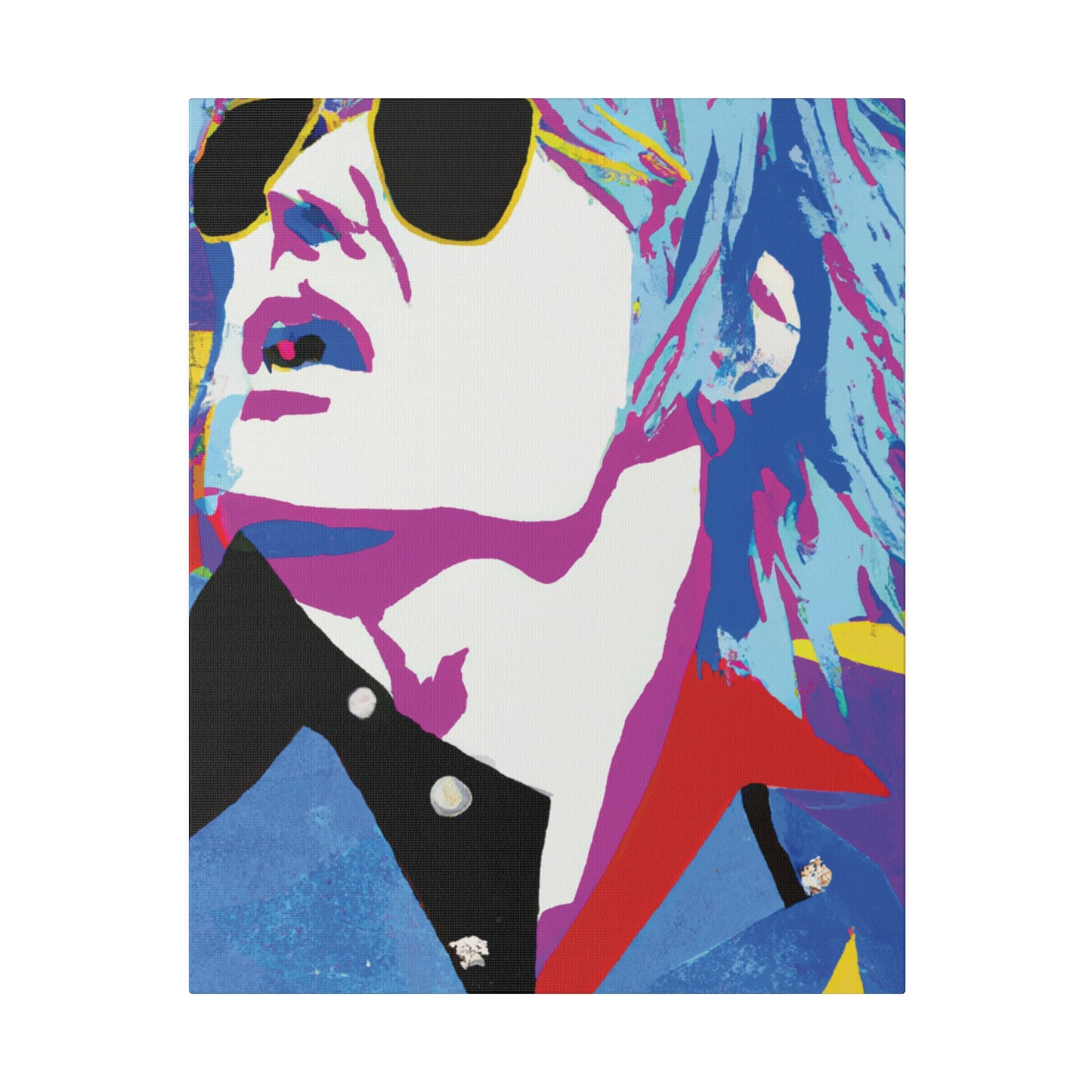 2808M - Rockstar Painting Print | Face | Abstract | Poster | Home Decor | Wall Art | Music Art | Canvas