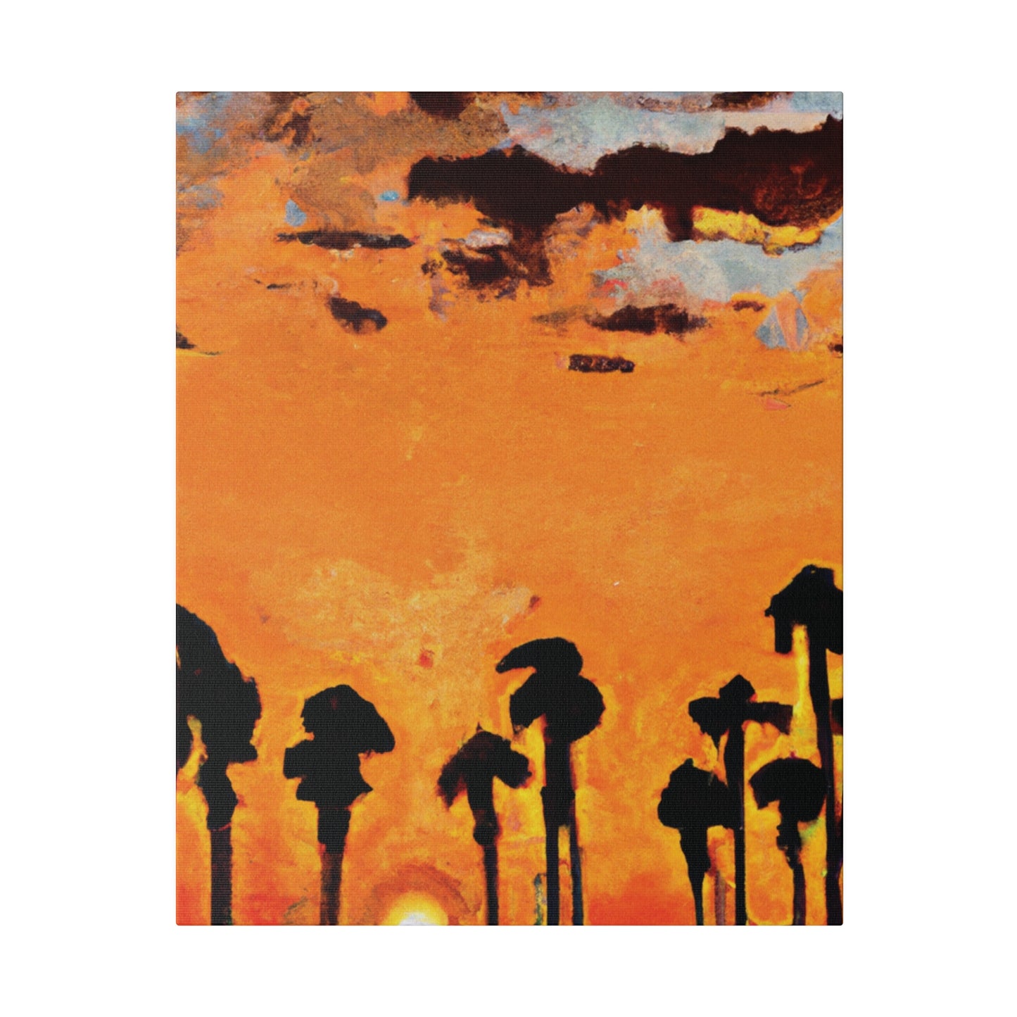 3231S - Miami Beach Sunset Painting Print | Miami | Beach | Sunset | Poster | Home Decor | Wall Art | Canvas