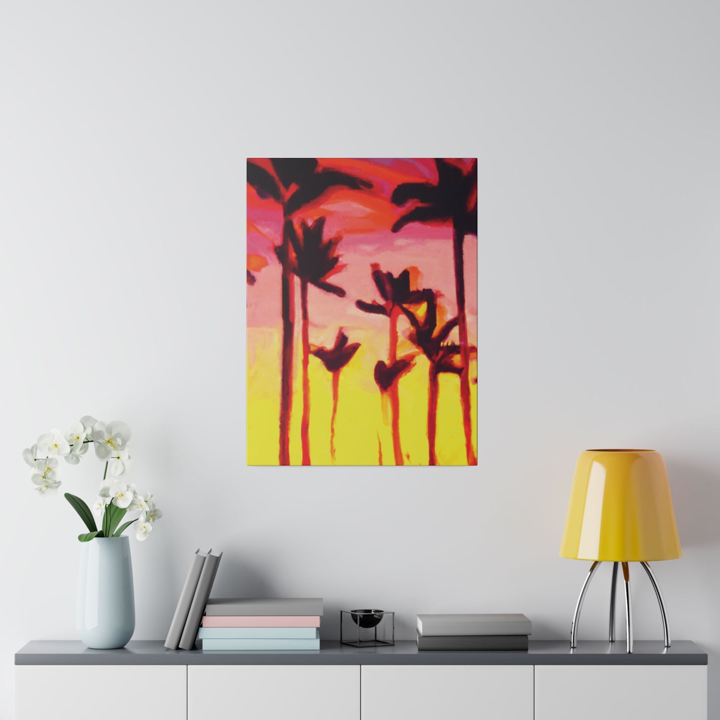 2249A - Miami Beach Sunset Painting Print | Miami | Beach | Sunset | Poster | Home Decor | Wall Art | Canvas