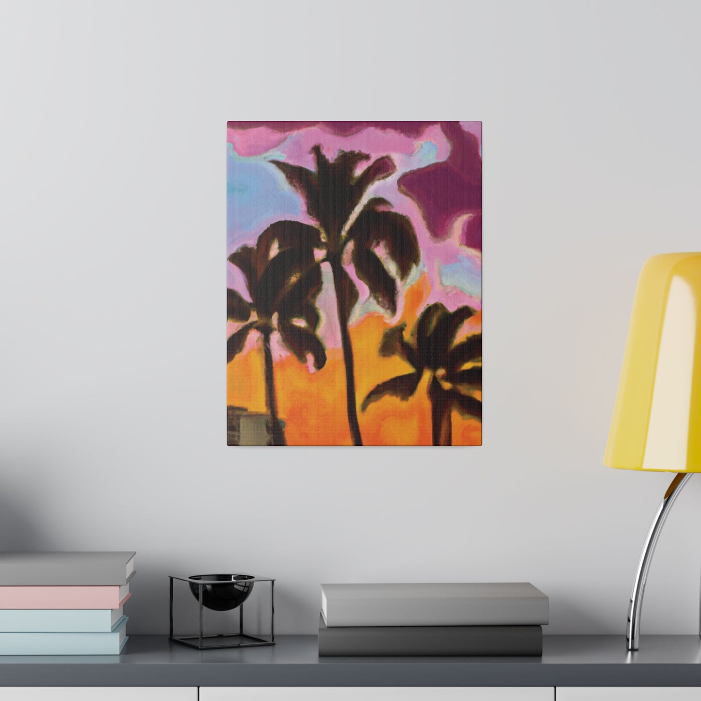 6721C - Miami Beach Sunset Painting Print | Miami | Beach | Sunset | Poster | Home Decor | Wall Art | Canvas