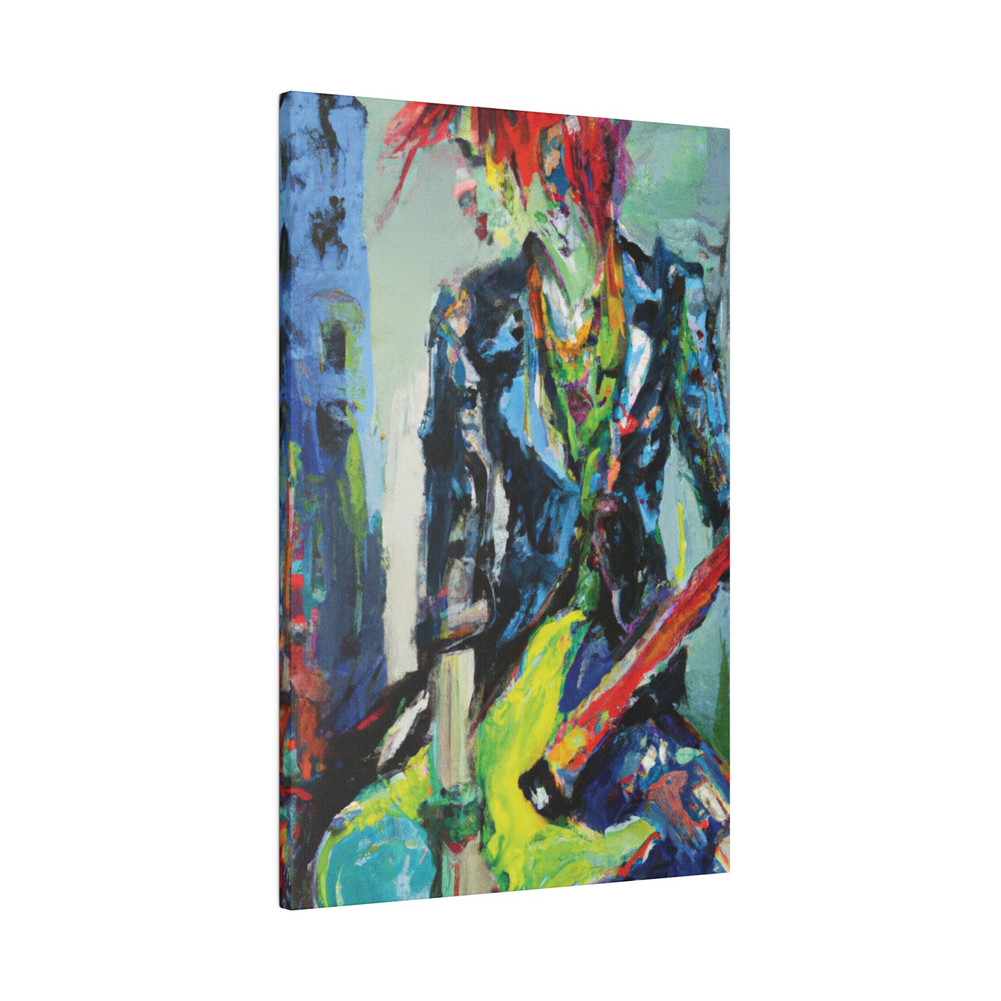 5111Y - Rockstar Oil Painting Style Print | Poster | Home Decor | Wall Art | Music Art | Canvas