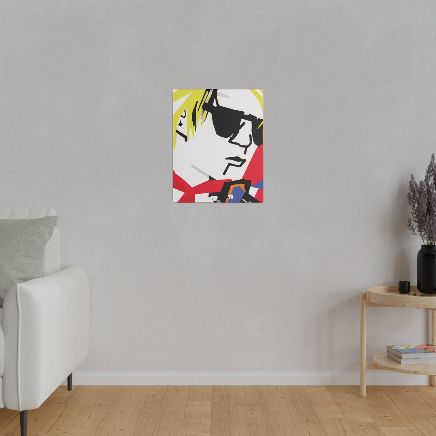 4182X - Rockstar Painting Print | Face | Abstract | Poster | Home Decor | Wall Art | Music Art | Canvas