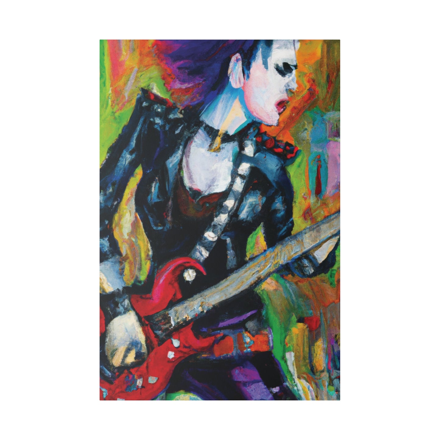 3315A - Rockstar Oil Painting Style Print | Poster | Home Decor | Wall Art | Music Art | Canvas