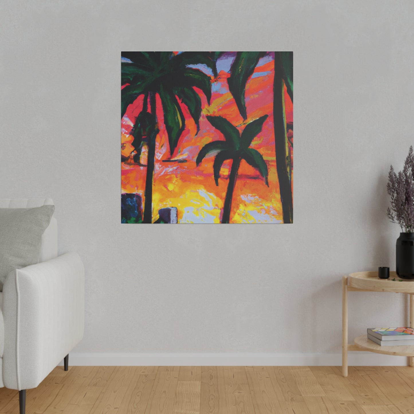 5471R - Miami Beach Sunset Painting Print | Miami | Beach | Sunset | Poster | Home Decor | Wall Art | Canvas