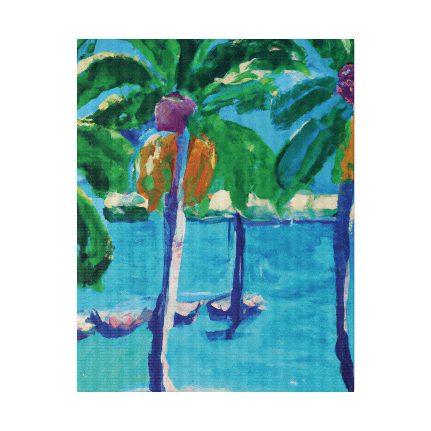 2944U - Bahamas Ocean Painting Print | Bahamas | Ocean | Beach | Poster | Home Decor | Wall Art | Canvas