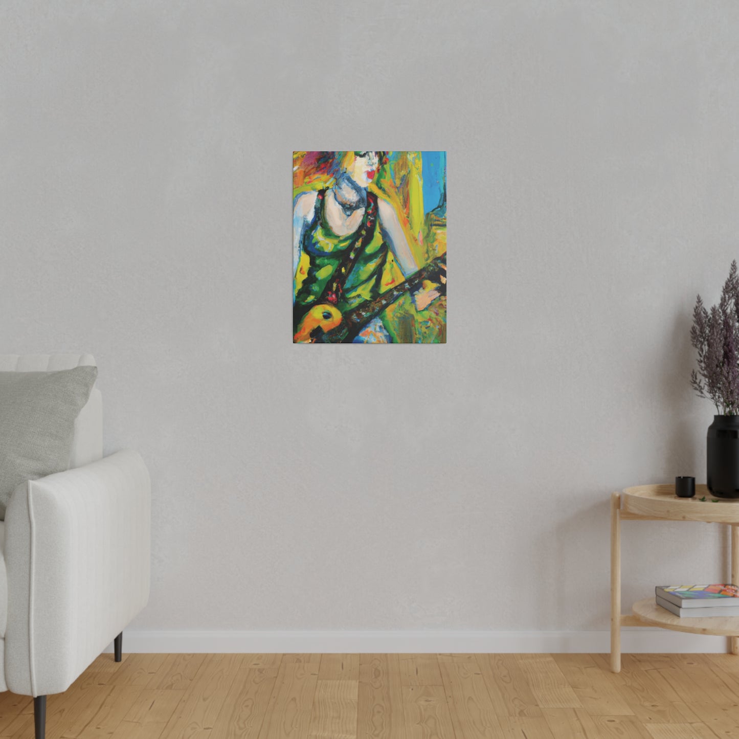 4713C - Rockstar Oil Painting Style Print | Poster | Home Decor | Wall Art | Music Art | Canvas
