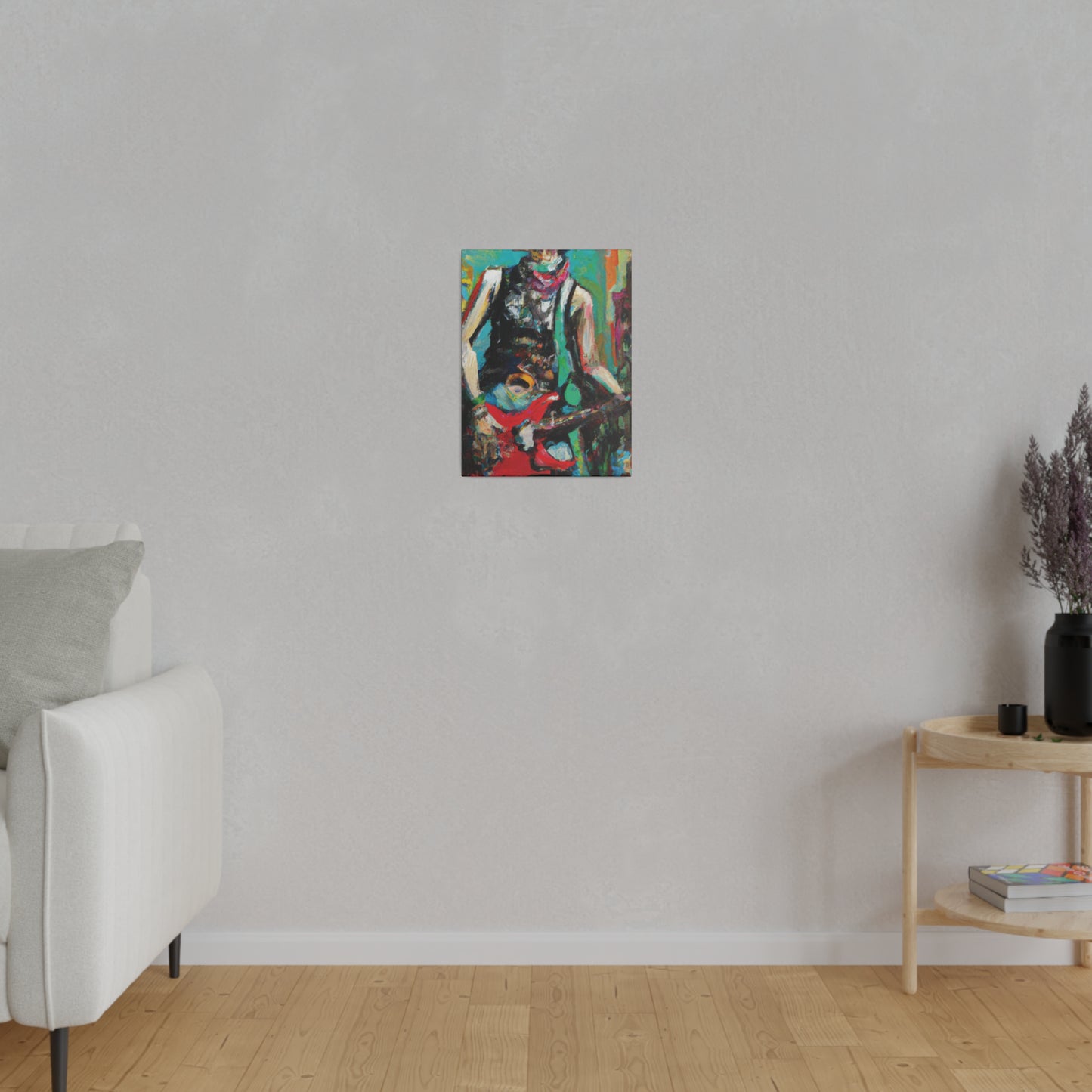 9287Z - Rockstar Oil Painting Style Print | Poster | Home Decor | Wall Art | Music Art | Canvas
