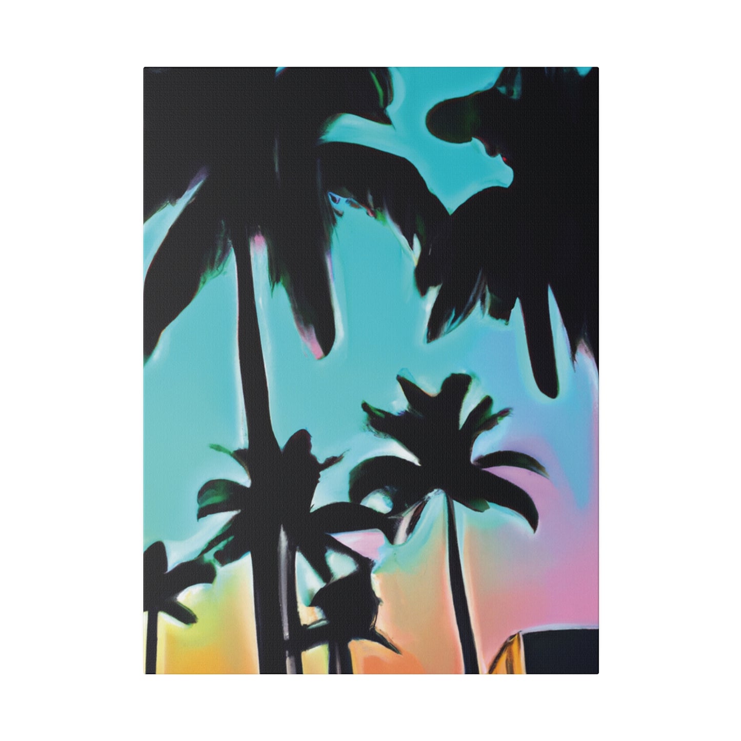 5491X - Miami Beach Sunset Painting Print | Miami | Beach | Sunset | Poster | Home Decor | Wall Art | Canvas