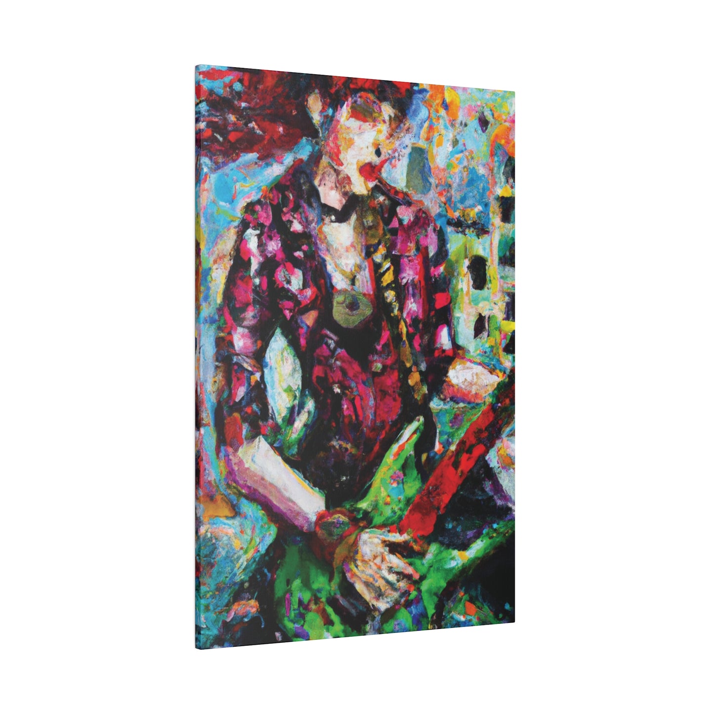 9453F - Rockstar Oil Painting Style Print | Poster | Home Decor | Wall Art | Music Art | Canvas