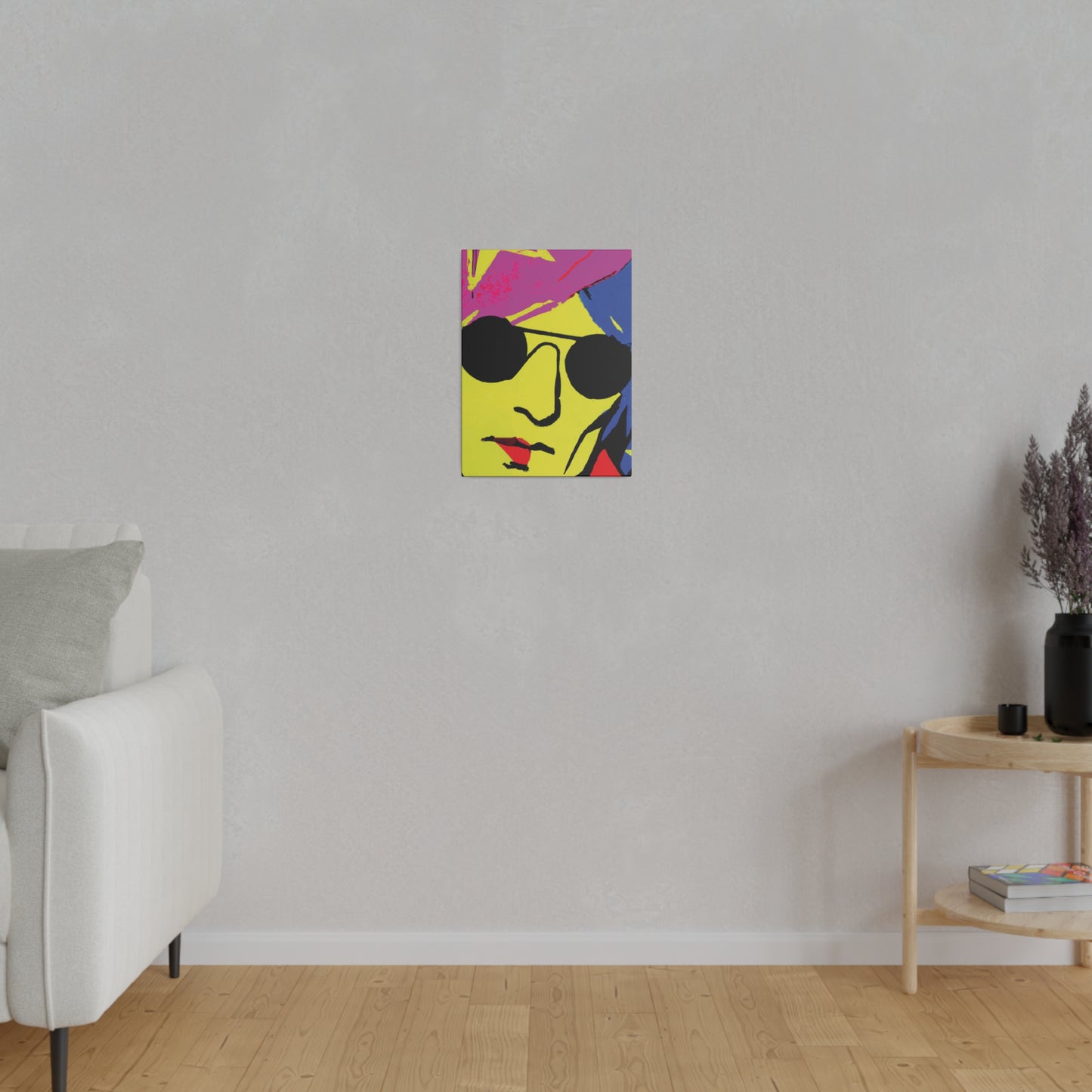 7490C - Rockstar Painting Print | Face | Abstract | Poster | Home Decor | Wall Art | Music Art | Canvas