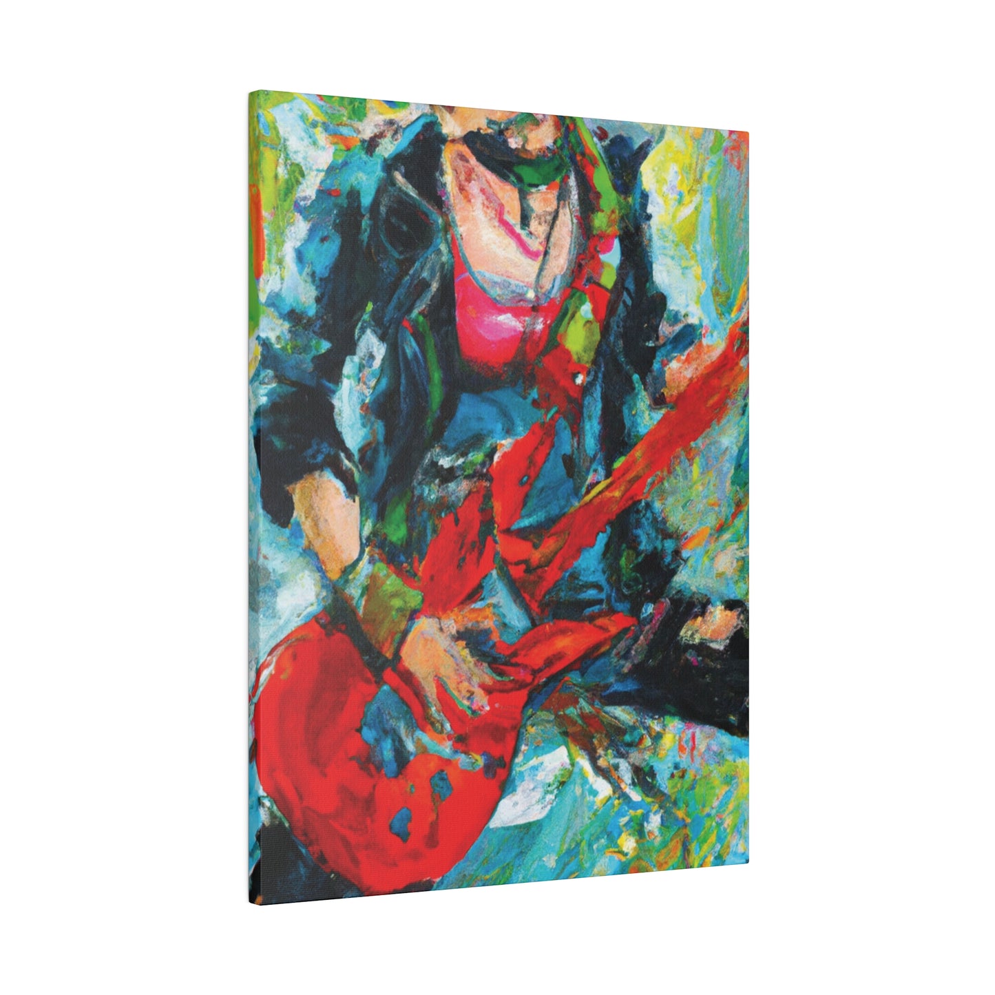 7746Y - Rockstar Oil Painting Style Print | Poster | Home Decor | Wall Art | Music Art | Canvas