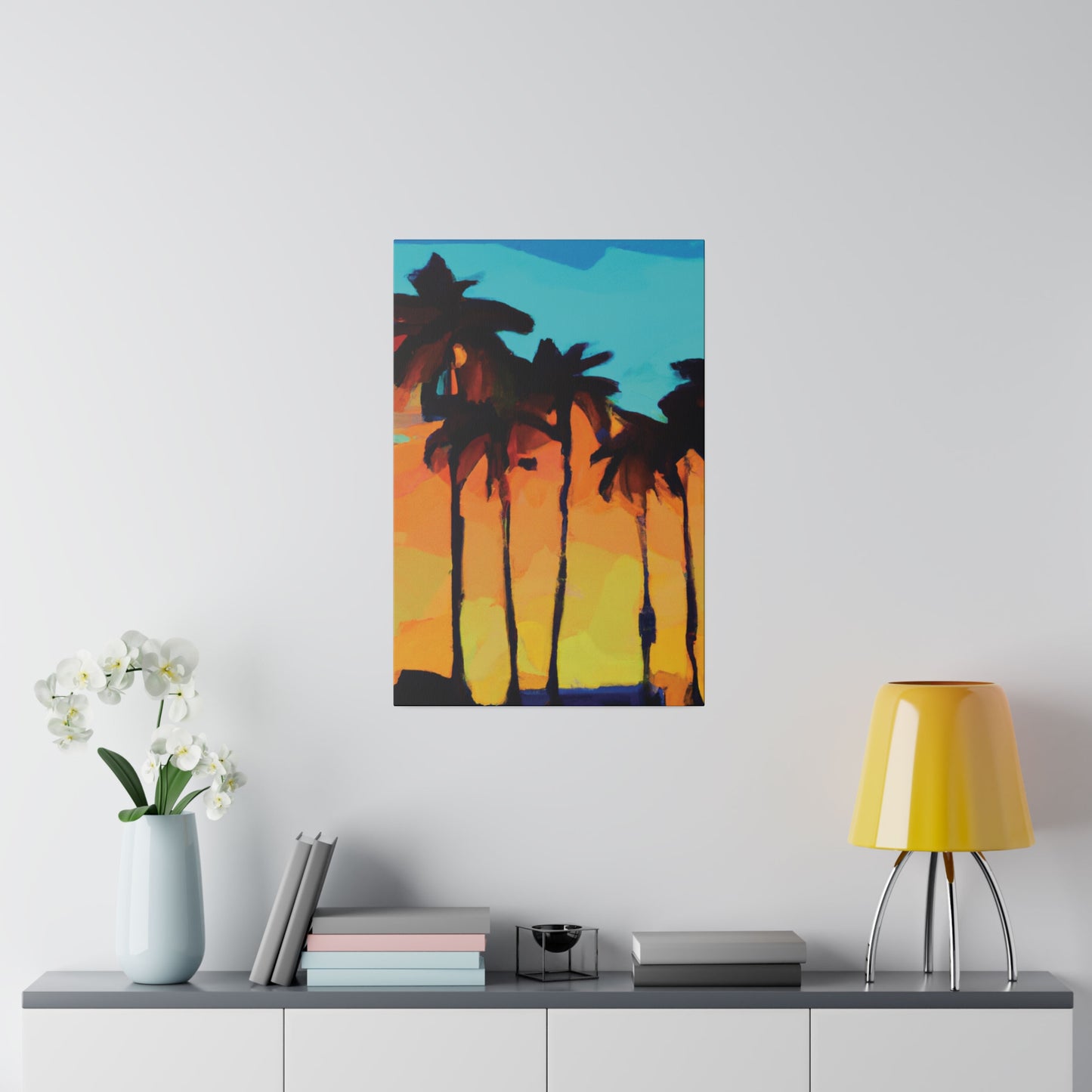 3606O - Miami Beach Sunset Painting Print | Miami | Beach | Sunset | Poster | Home Decor | Wall Art | Canvas