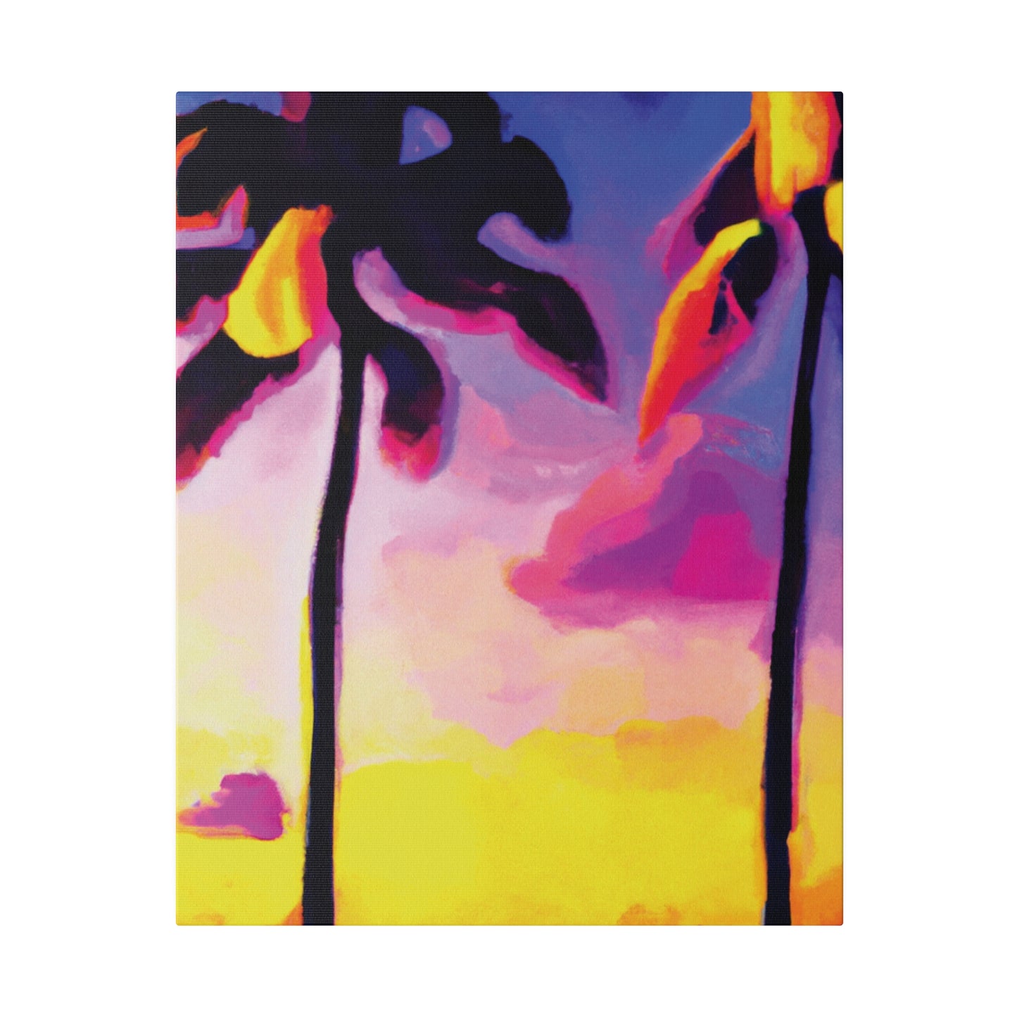 839P - Miami Beach Sunset Painting Print | Miami | Beach | Sunset | Poster | Home Decor | Wall Art | Canvas