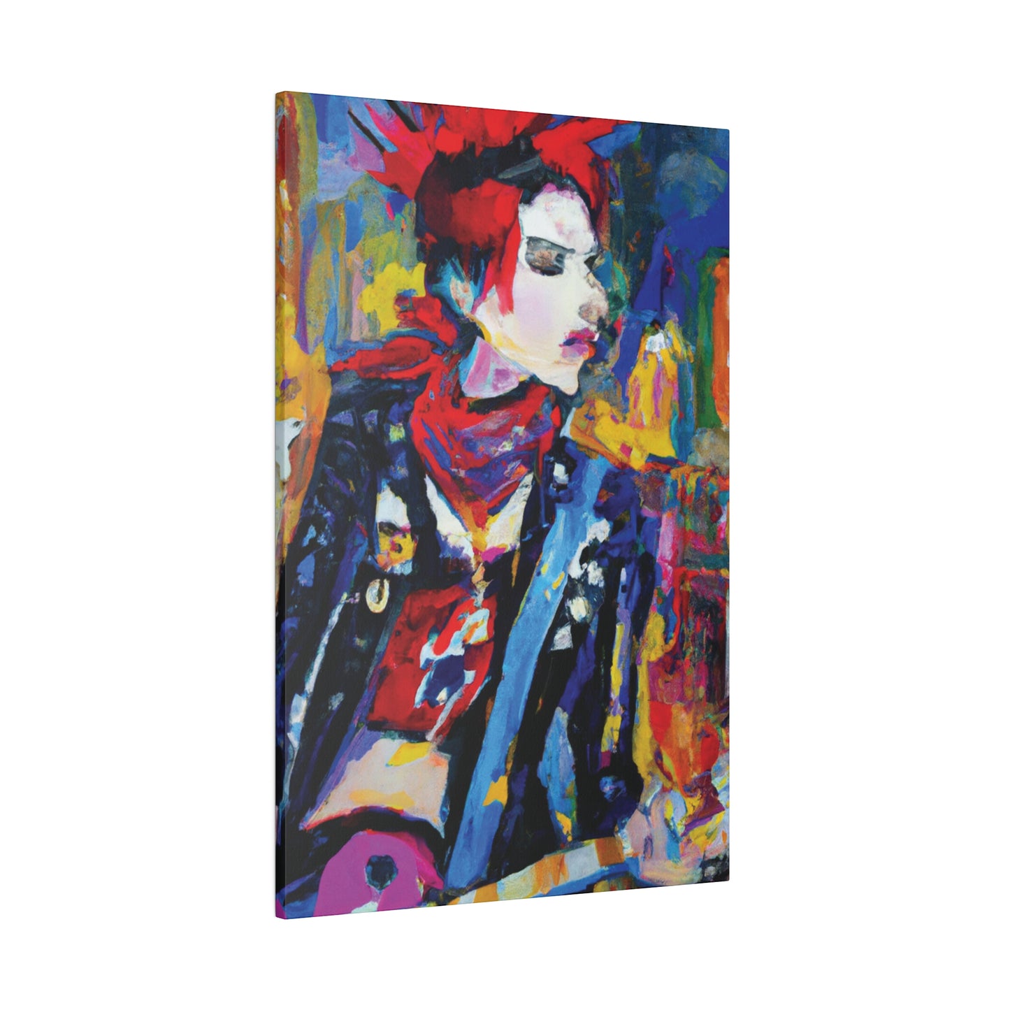 8996X - Rockstar Oil Painting Style Print | Poster | Home Decor | Wall Art | Music Art | Canvas