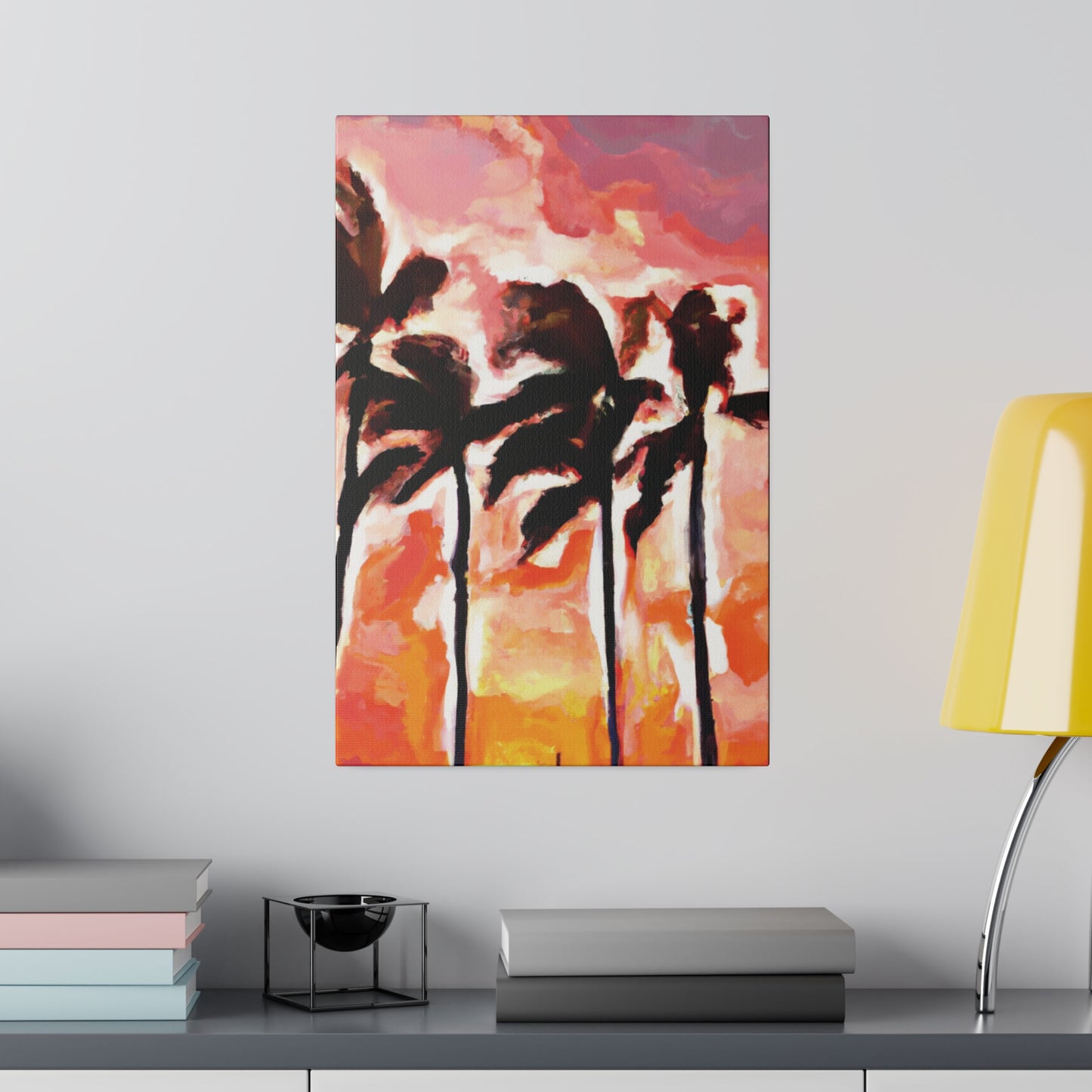 6129V - Miami Beach Sunset Painting Print | Miami | Beach | Sunset | Poster | Home Decor | Wall Art | Canvas