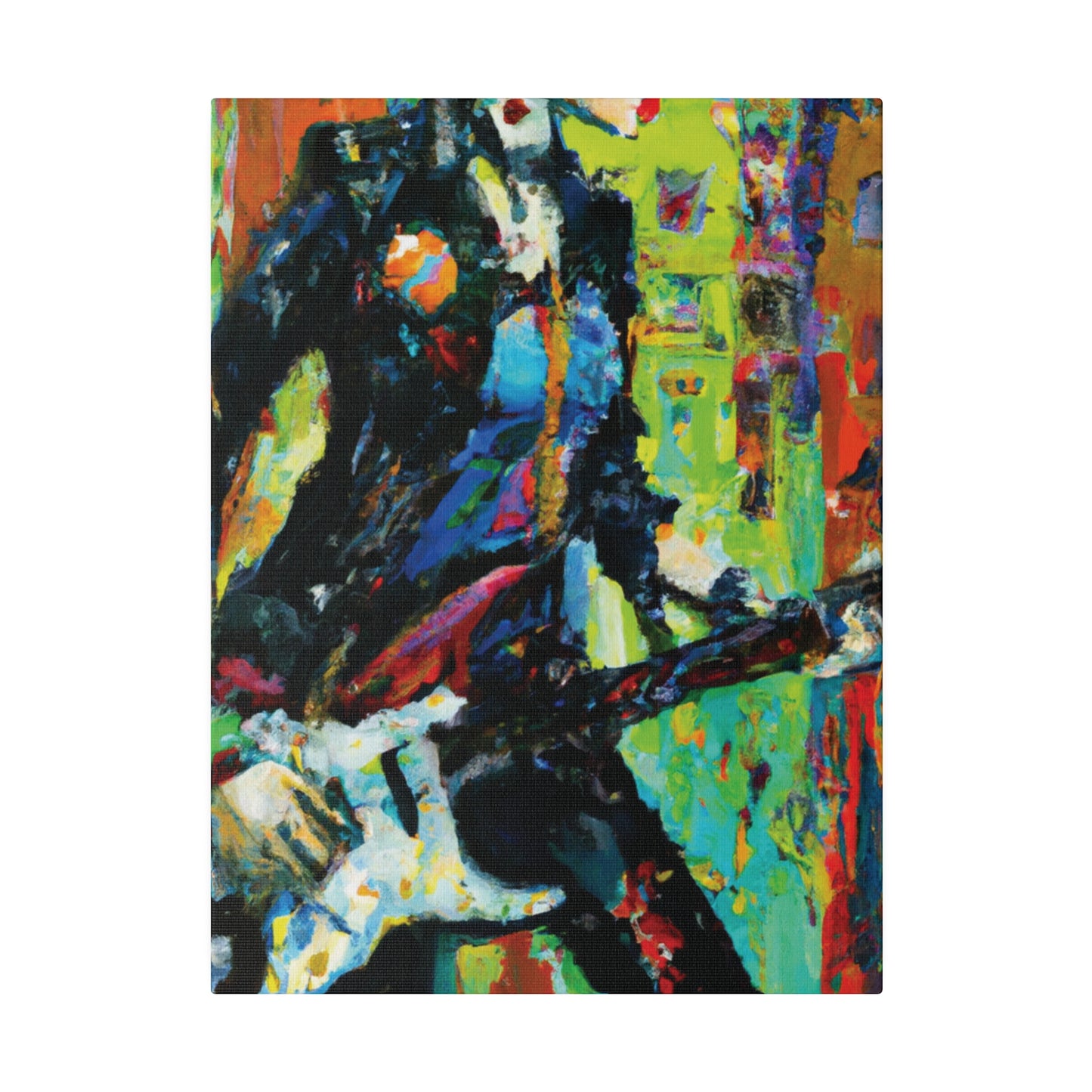 2760G - Rockstar Oil Painting Style Print | Poster | Home Decor | Wall Art | Music Art | Canvas