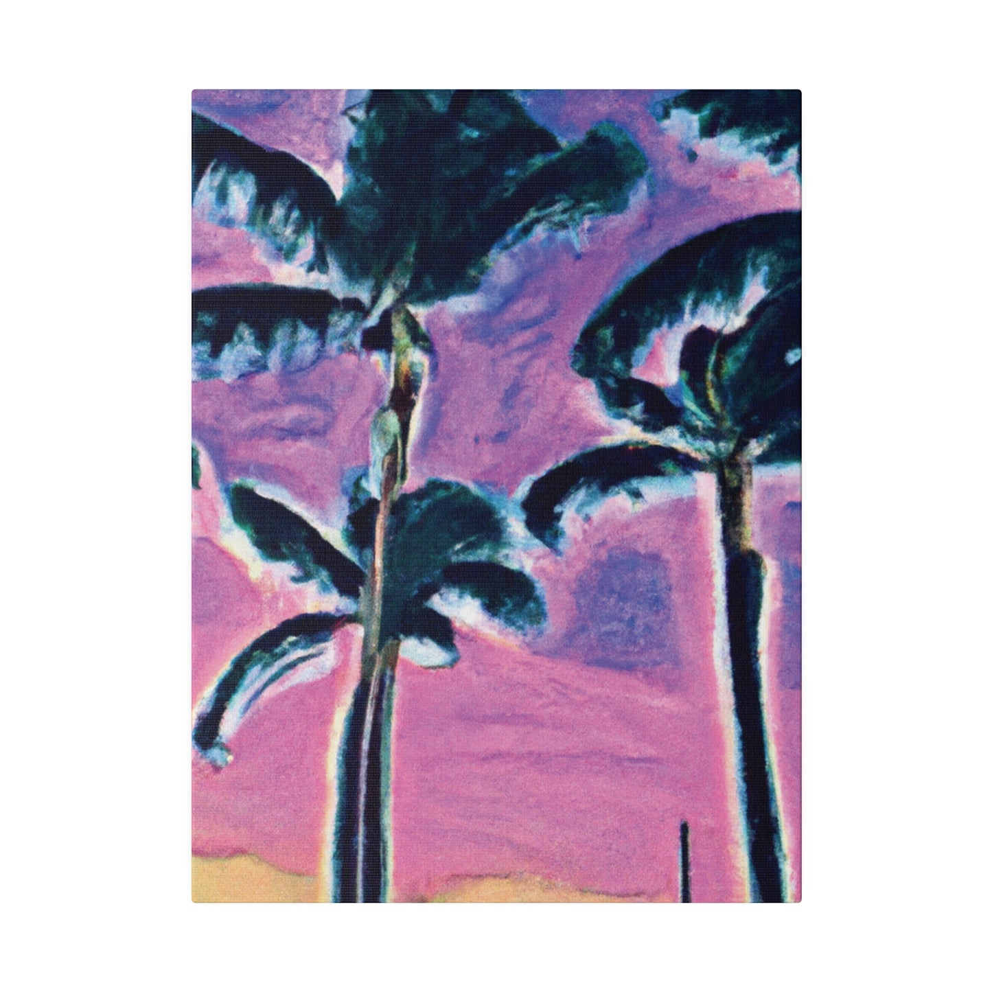 5697K - Miami Beach Sunset Painting Print | Miami | Beach | Sunset | Poster | Home Decor | Wall Art | Canvas