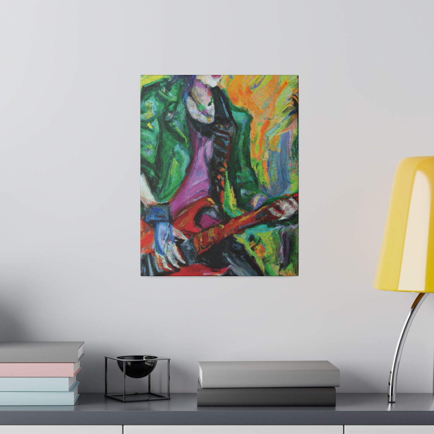 8272F - Rockstar Oil Painting Style Print | Poster | Home Decor | Wall Art | Music Art | Canvas