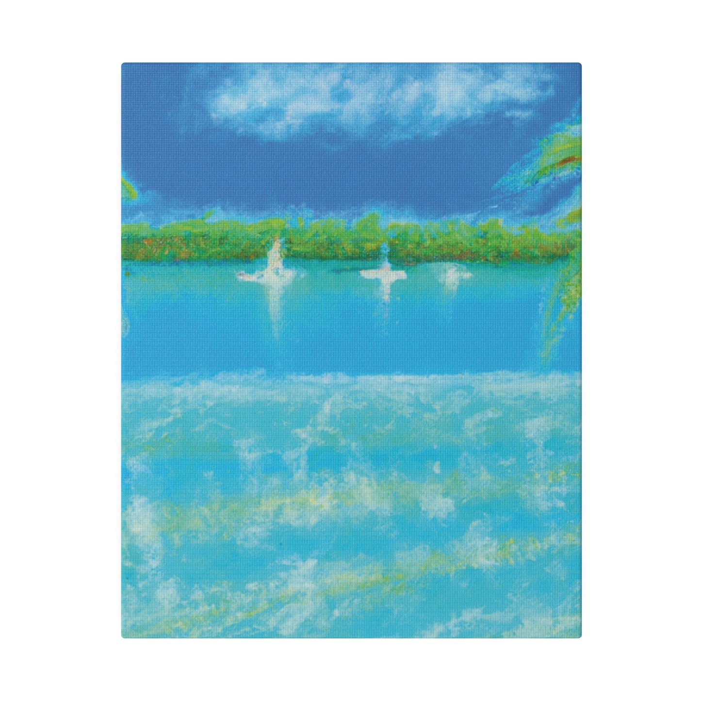 8369D - Bahamas Ocean Painting Print | Bahamas | Ocean | Beach | Poster | Home Decor | Wall Art | Canvas