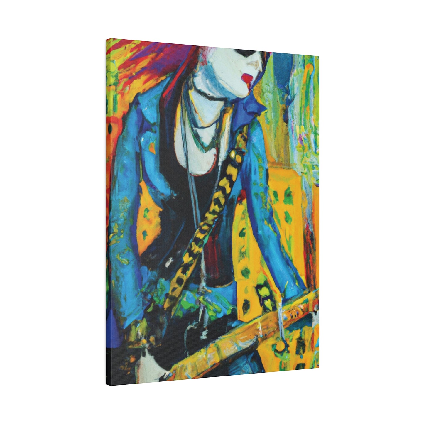 2344X - Rockstar Oil Painting Style Print | Poster | Home Decor | Wall Art | Music Art | Canvas