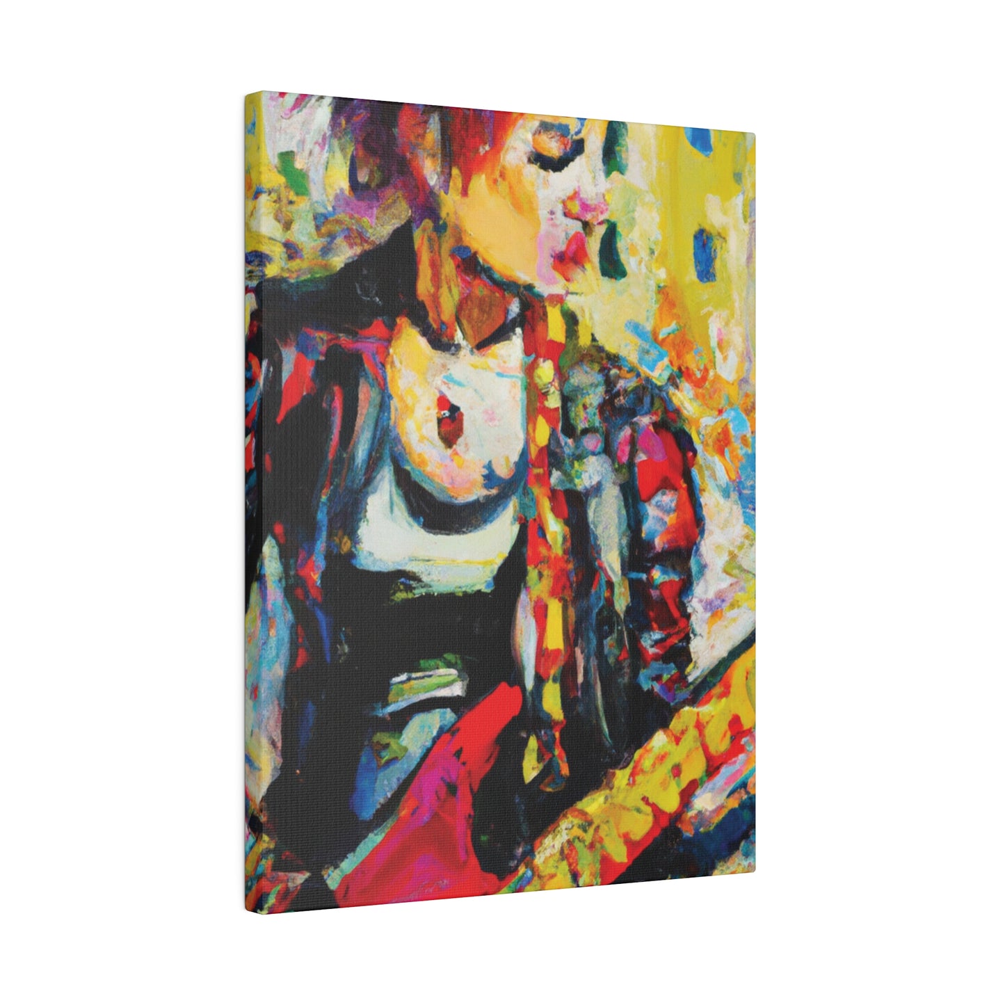 8768U - Rockstar Oil Painting Style Print | Poster | Home Decor | Wall Art | Music Art | Canvas