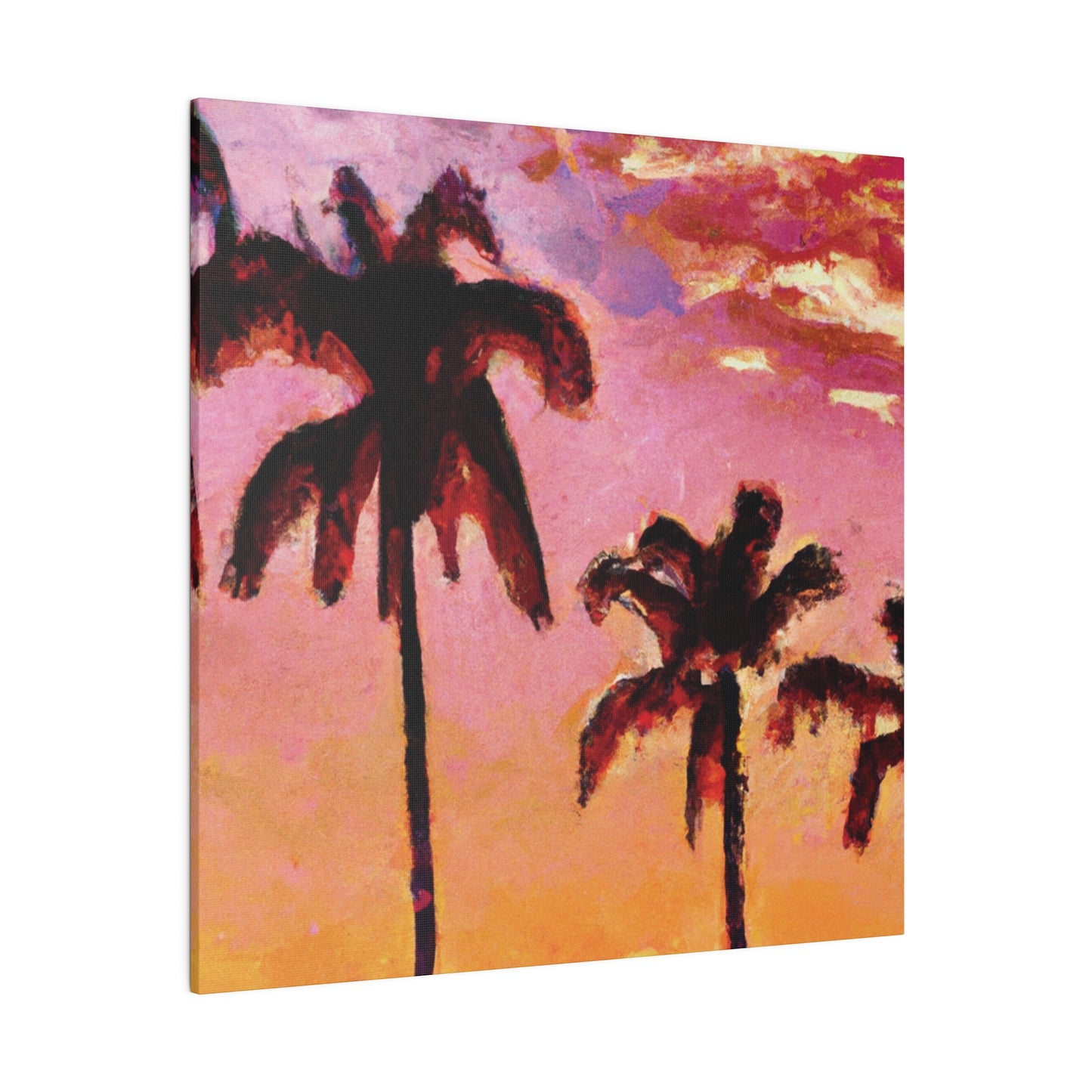 7485A - Miami Beach Sunset Painting Print | Miami | Beach | Sunset | Poster | Home Decor | Wall Art | Canvas