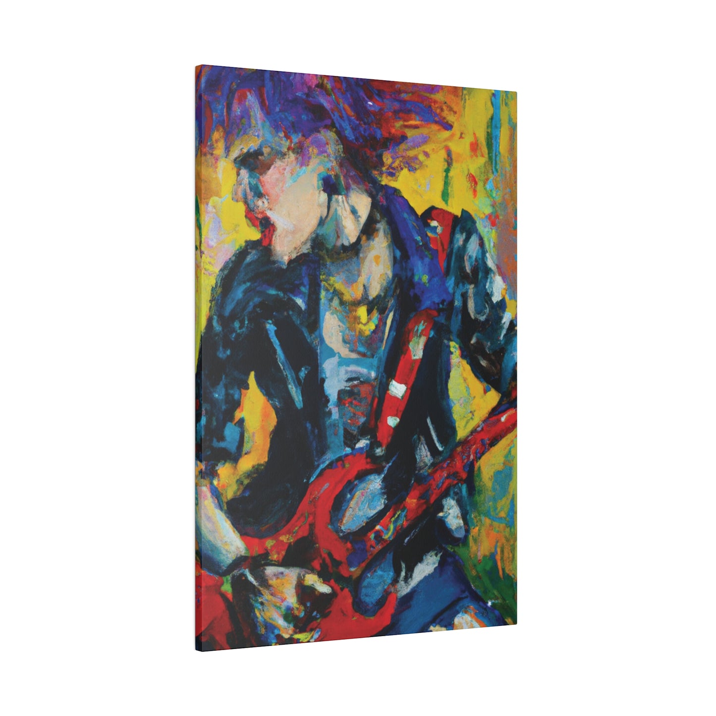 2249F - Rockstar Oil Painting Style Print | Poster | Home Decor | Wall Art | Music Art | Canvas