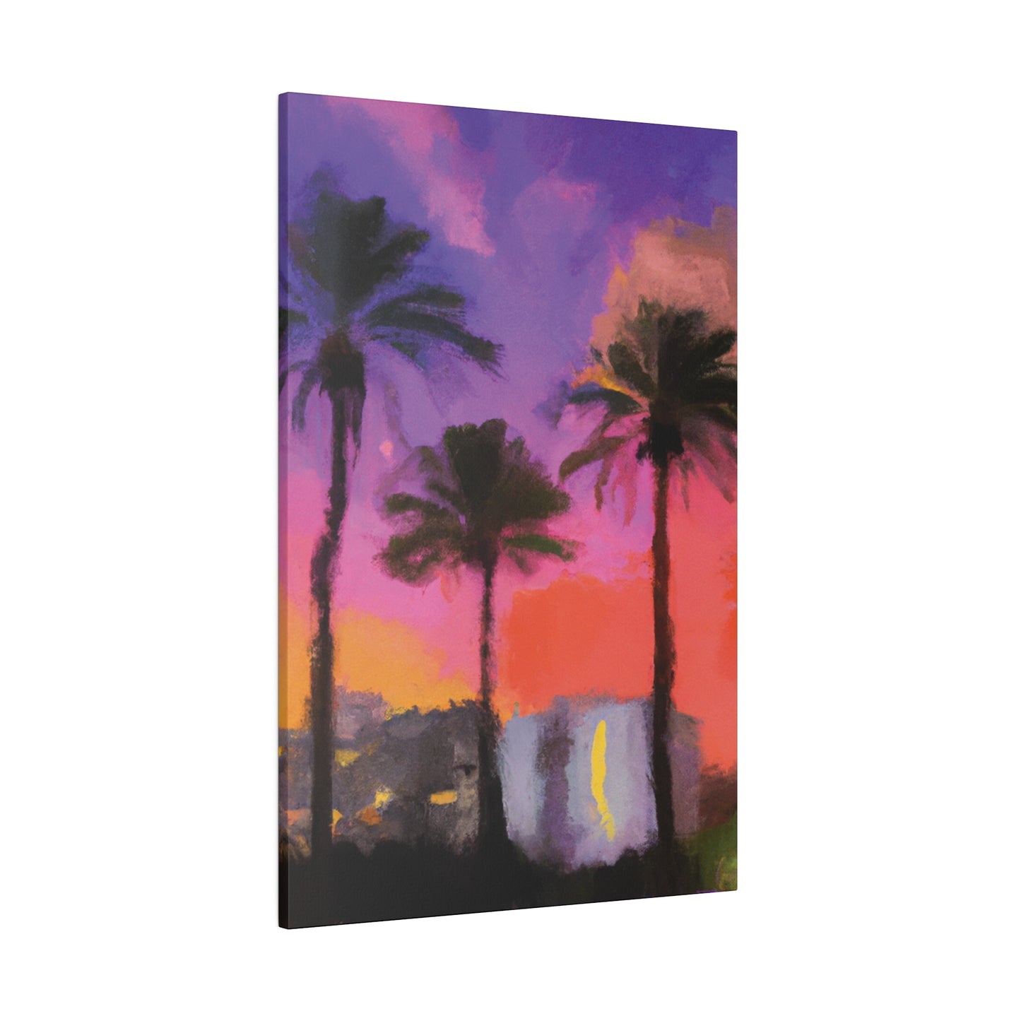 722V - Miami Beach Sunset Painting Print | Miami | Beach | Sunset | Poster | Home Decor | Wall Art | Canvas