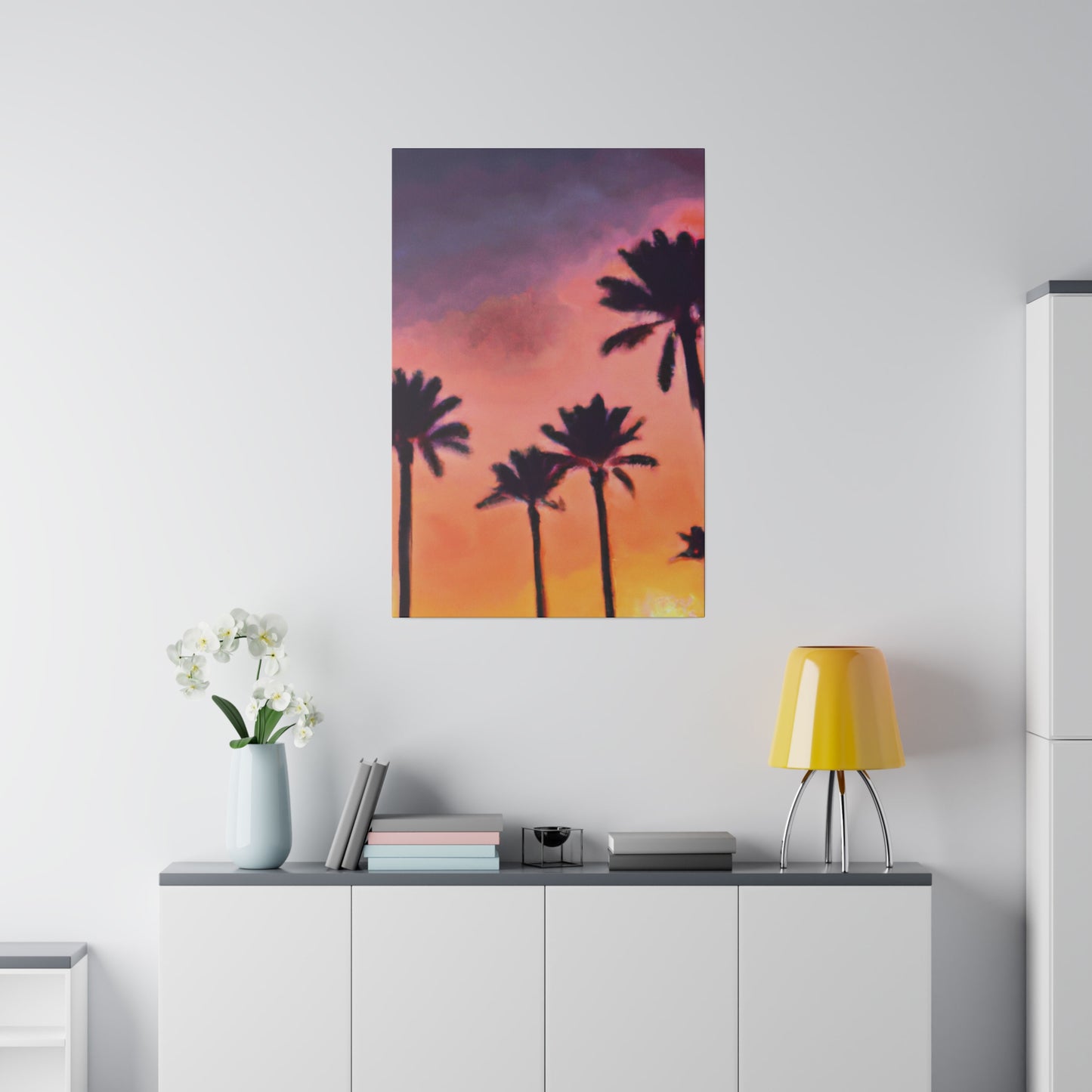 9389U - Miami Beach Sunset Painting Print | Miami | Beach | Sunset | Poster | Home Decor | Wall Art | Canvas