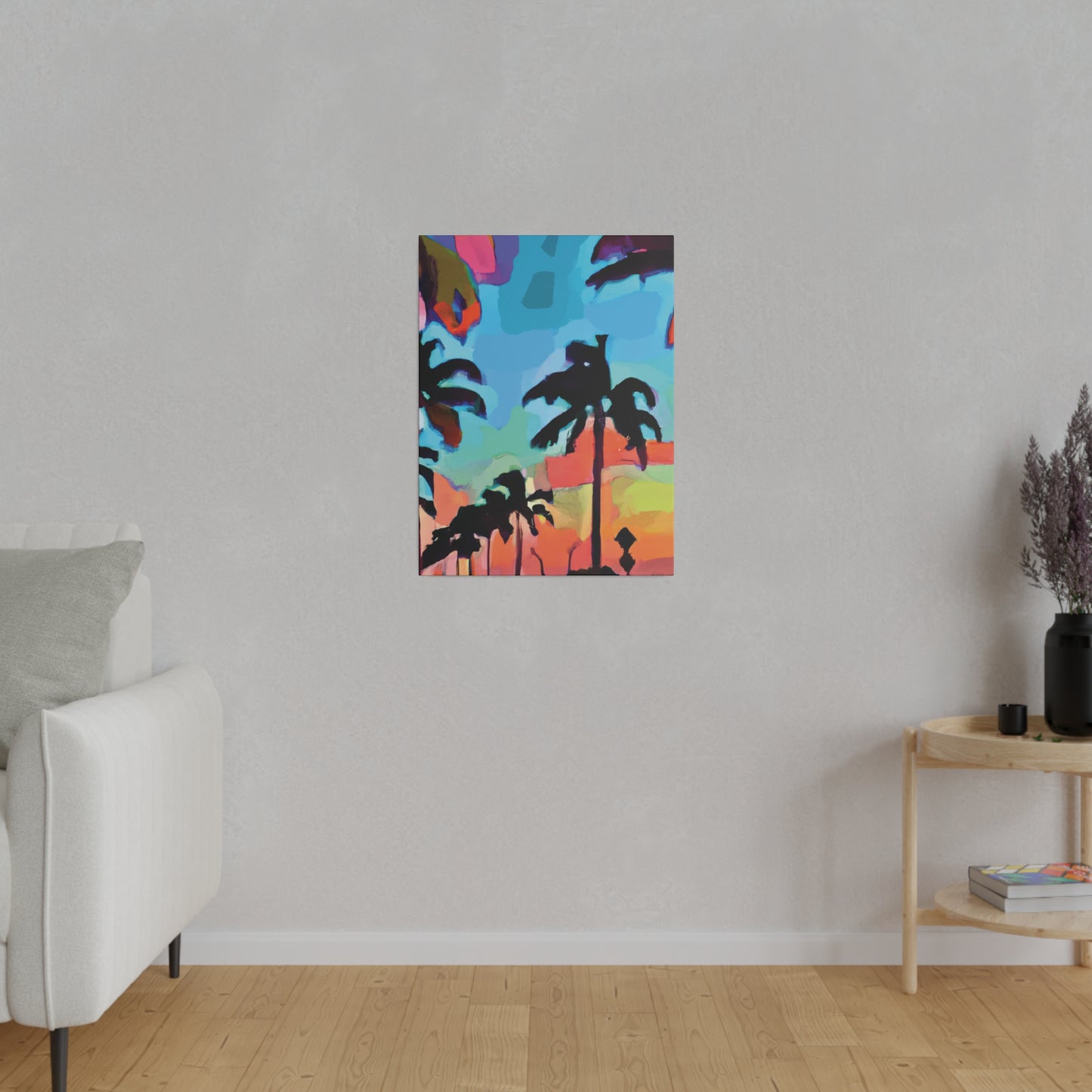 7439V - Miami Beach Sunset Painting Print | Miami | Beach | Sunset | Poster | Home Decor | Wall Art | Canvas