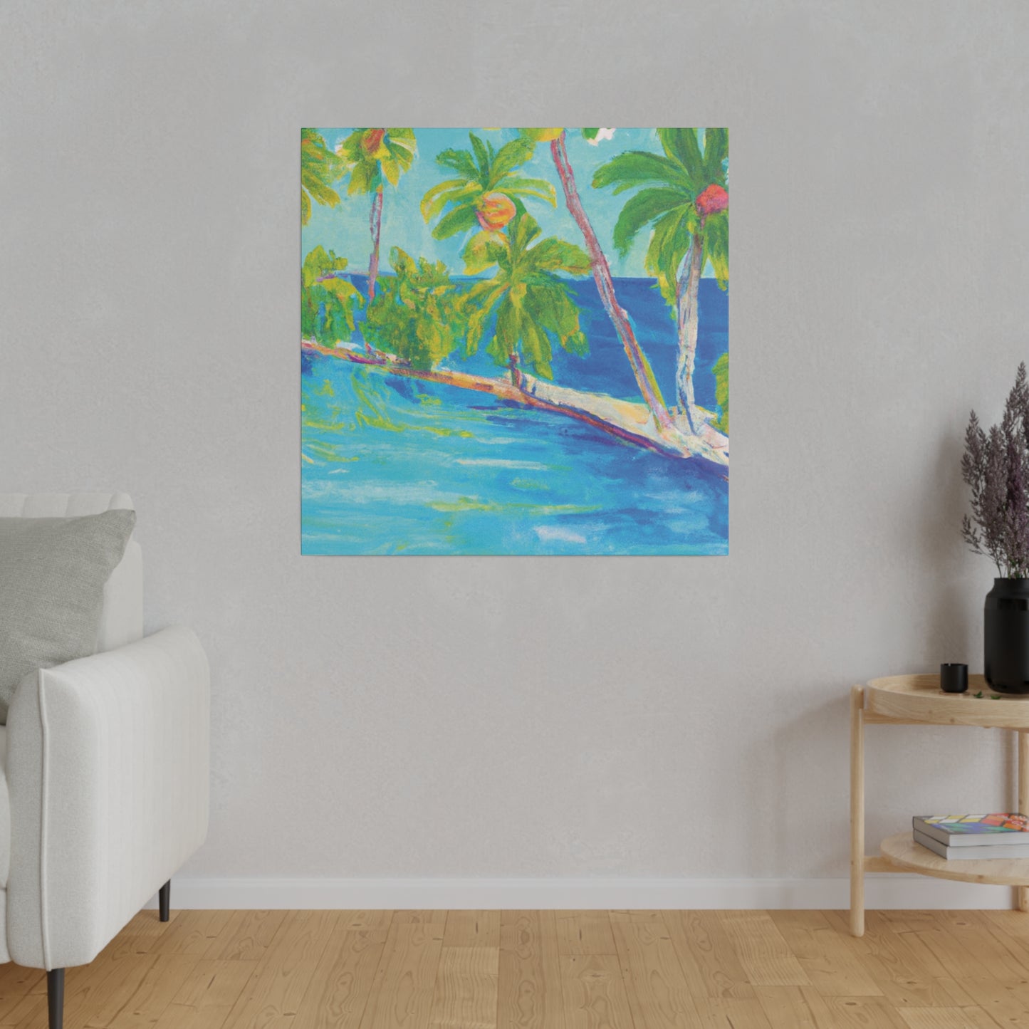 8256Q - Bahamas Ocean Painting Print | Bahamas | Ocean | Beach | Poster | Home Decor | Wall Art | Canvas