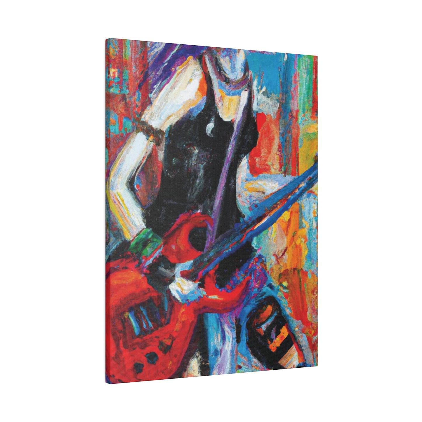 7384Q - Rockstar Oil Painting Style Print | Poster | Home Decor | Wall Art | Music Art | Canvas