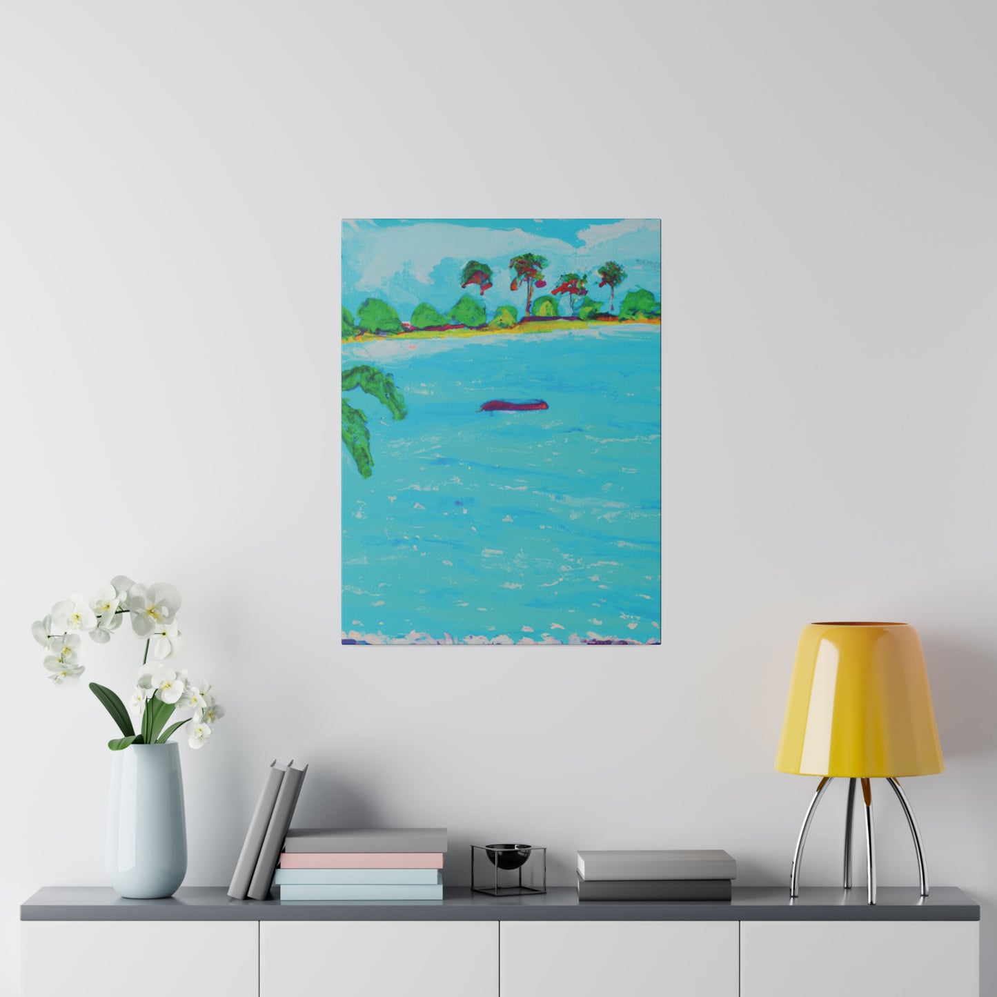 7481H - Bahamas Ocean Painting Print | Bahamas | Ocean | Beach | Poster | Home Decor | Wall Art | Canvas