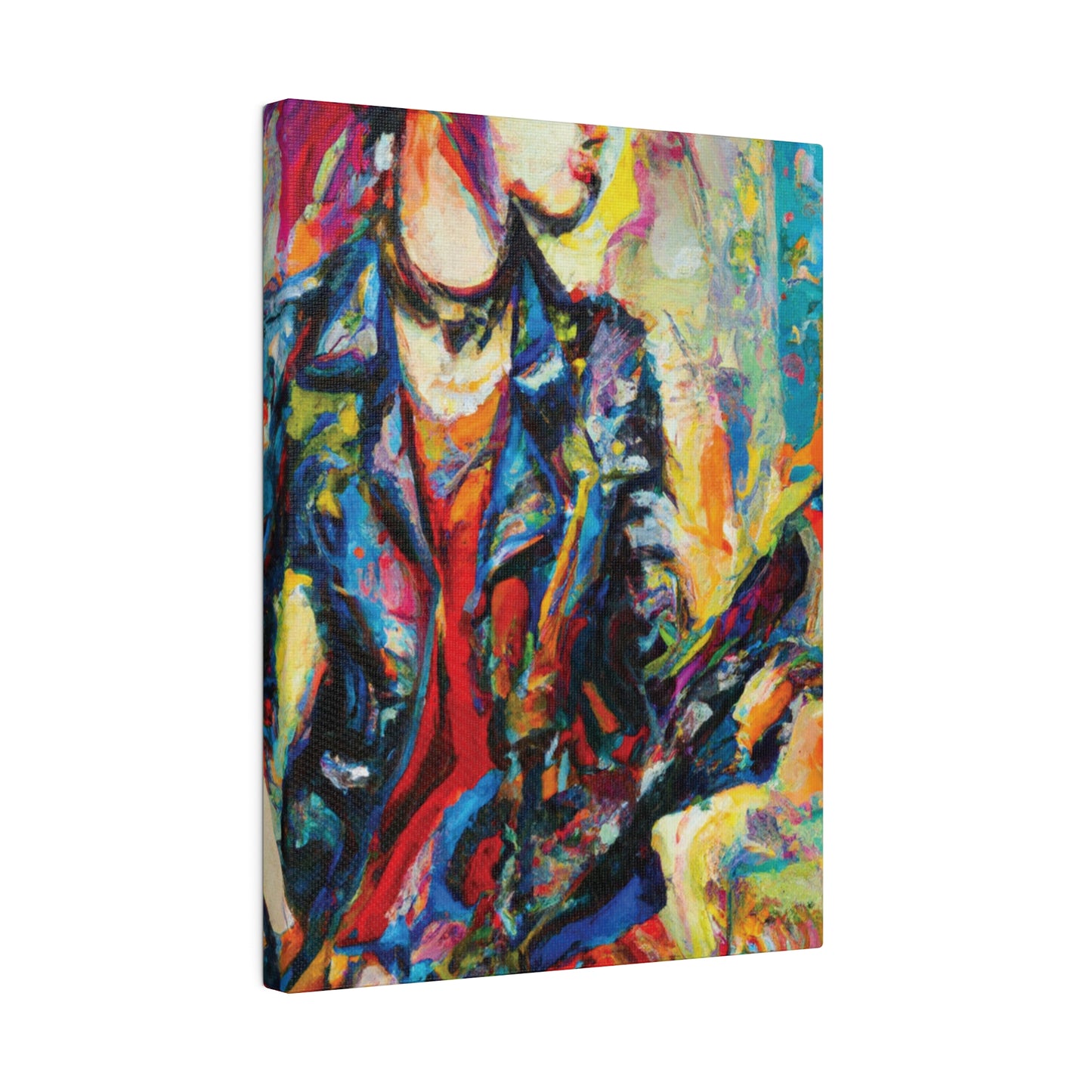 3154V - Rockstar Oil Painting Style Print | Poster | Home Decor | Wall Art | Music Art | Canvas