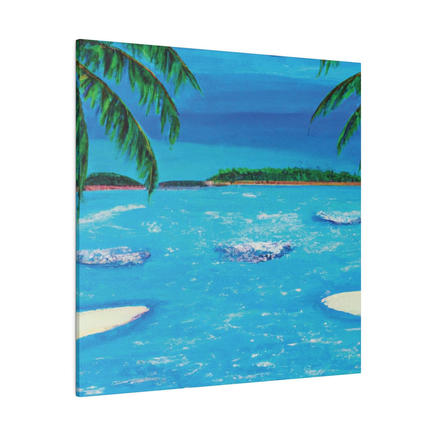 7239Z - Bahamas Ocean Painting Print | Bahamas | Ocean | Beach | Poster | Home Decor | Wall Art | Canvas